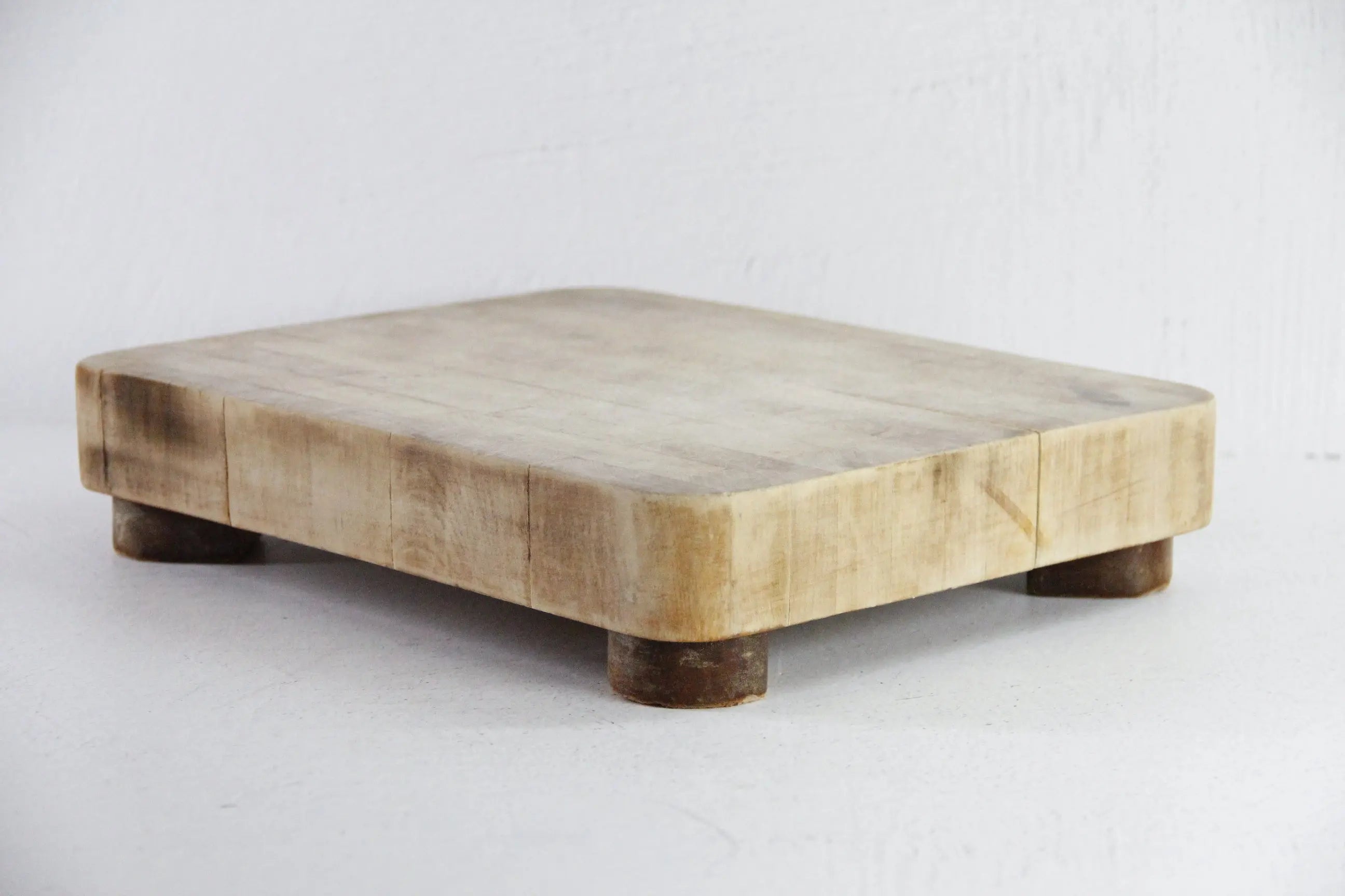 Vintage Butcher Block Cutting Board | Footed Chop Block  Debra Hall Lifestyle