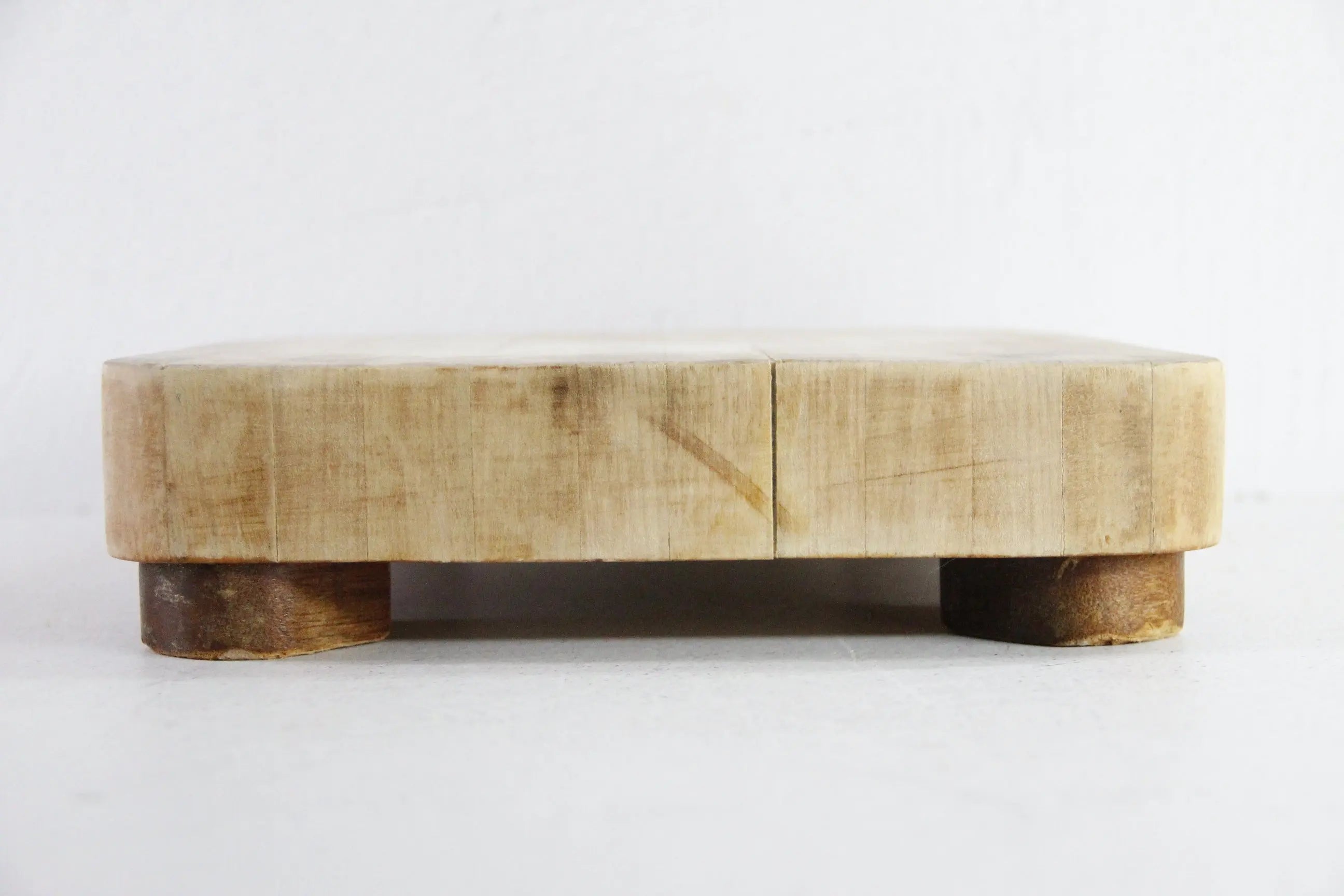 Vintage Butcher Block Cutting Board | Footed Chop Block  Debra Hall Lifestyle