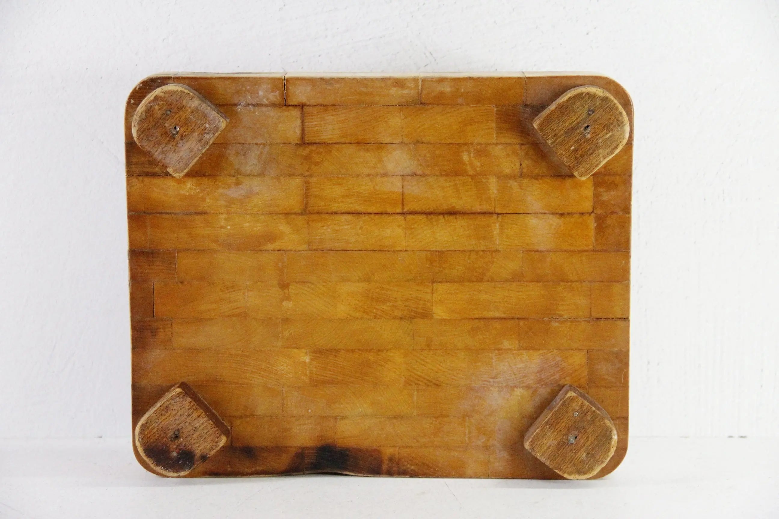 Vintage Butcher Block Cutting Board | Footed Chop Block  Debra Hall Lifestyle