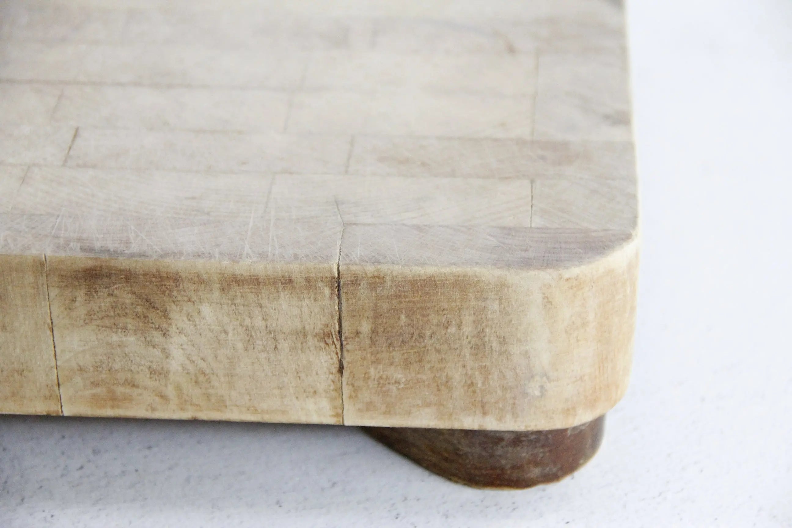 Vintage Butcher Block Cutting Board | Footed Chop Block  Debra Hall Lifestyle