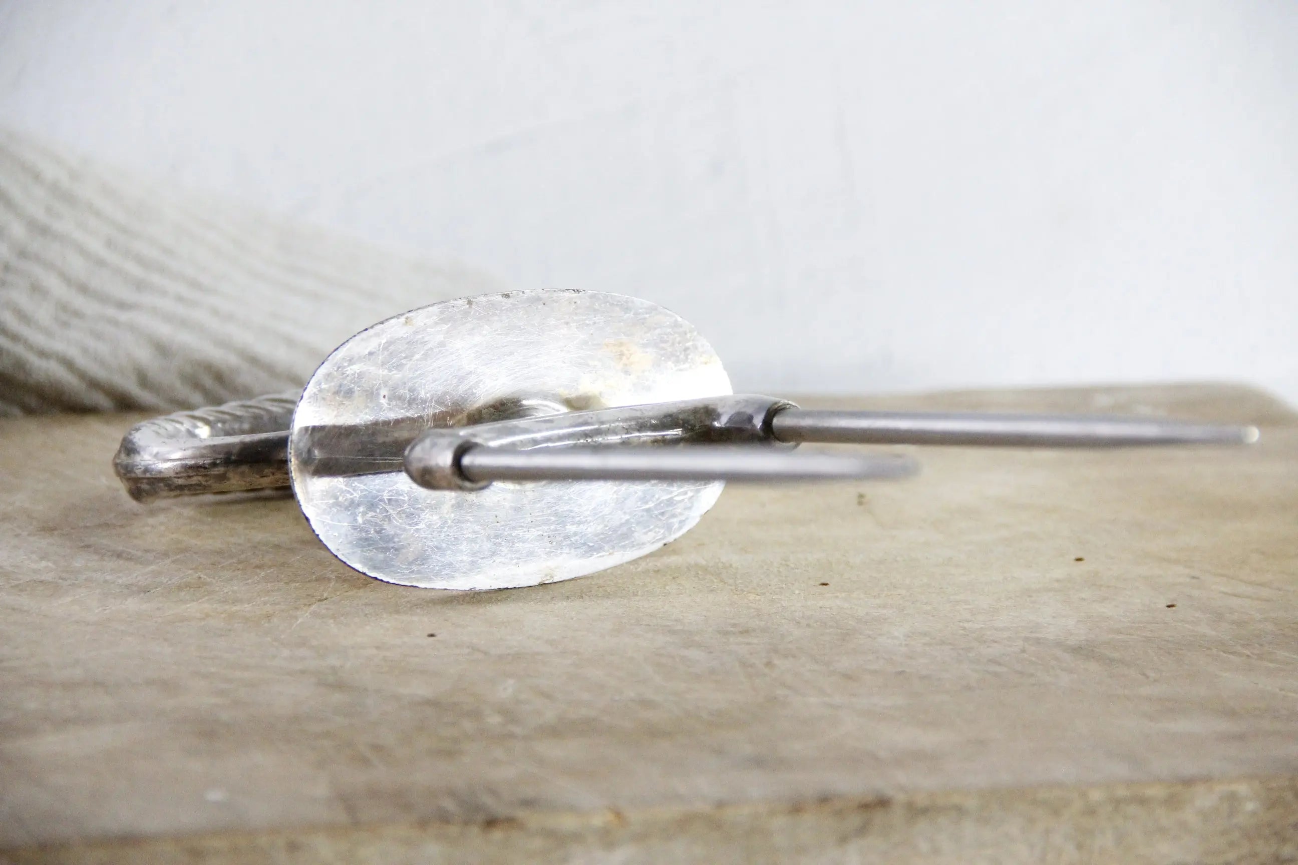 Vintage Carving Fork | Silver Two Prong Meat Holder  Debra Hall Lifestyle