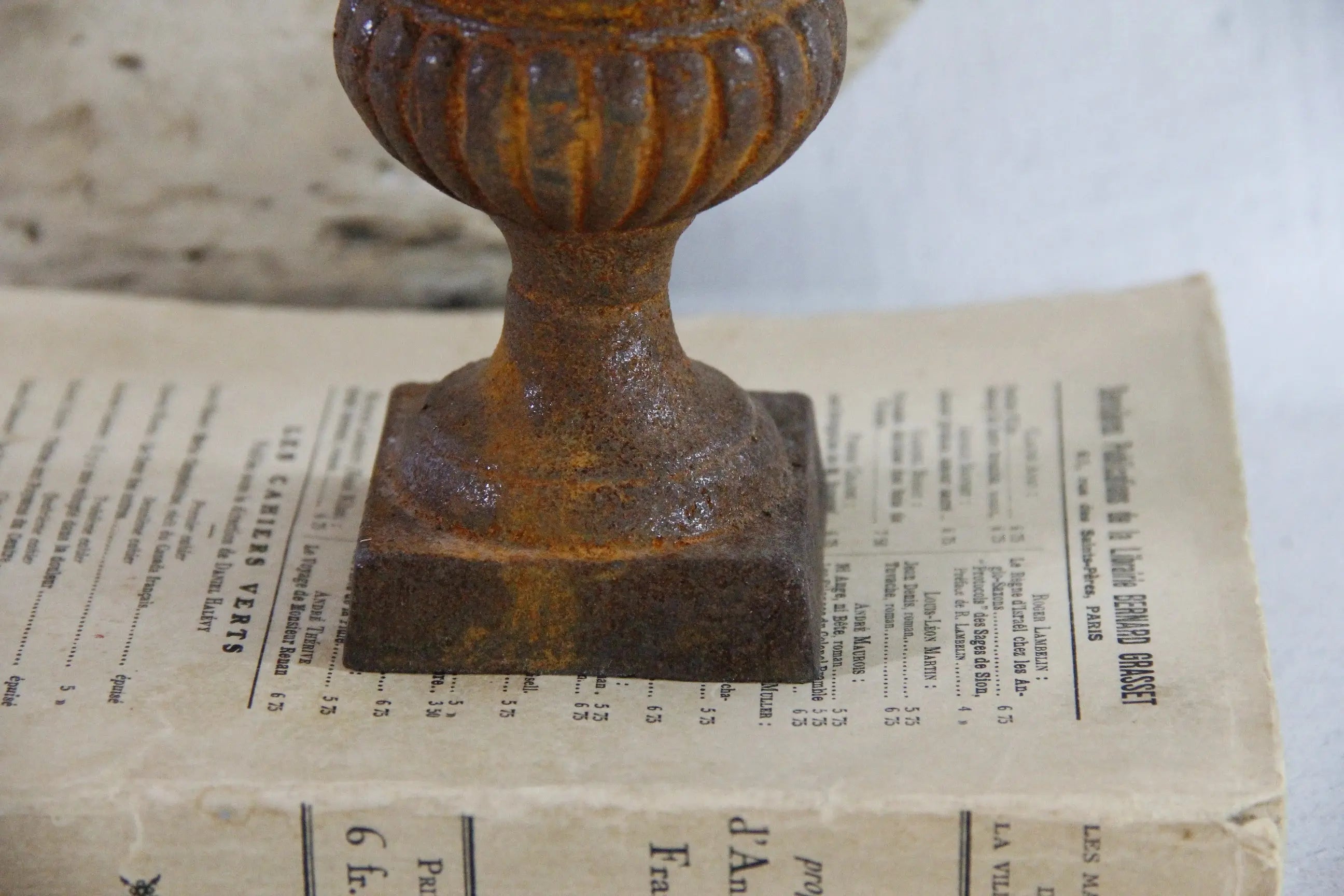 Vintage Cast Iron Urn Mini | French Style Planter
