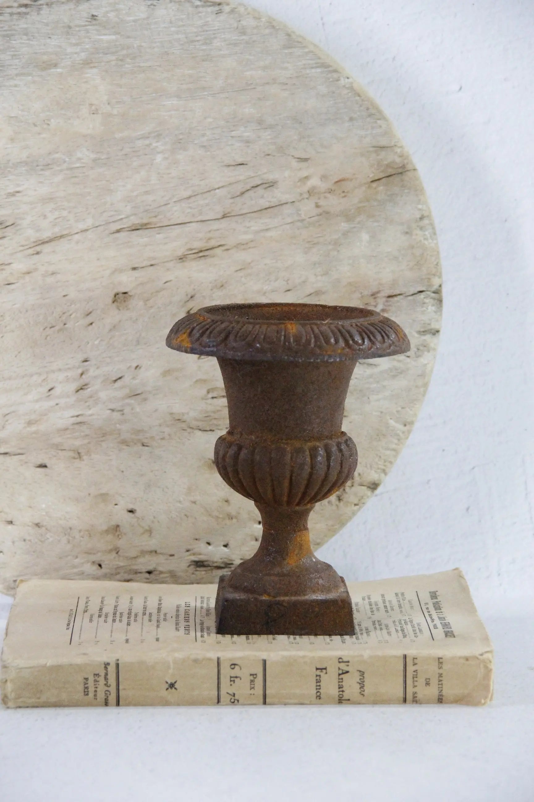 Vintage Cast Iron Urn Mini | French Style Planter