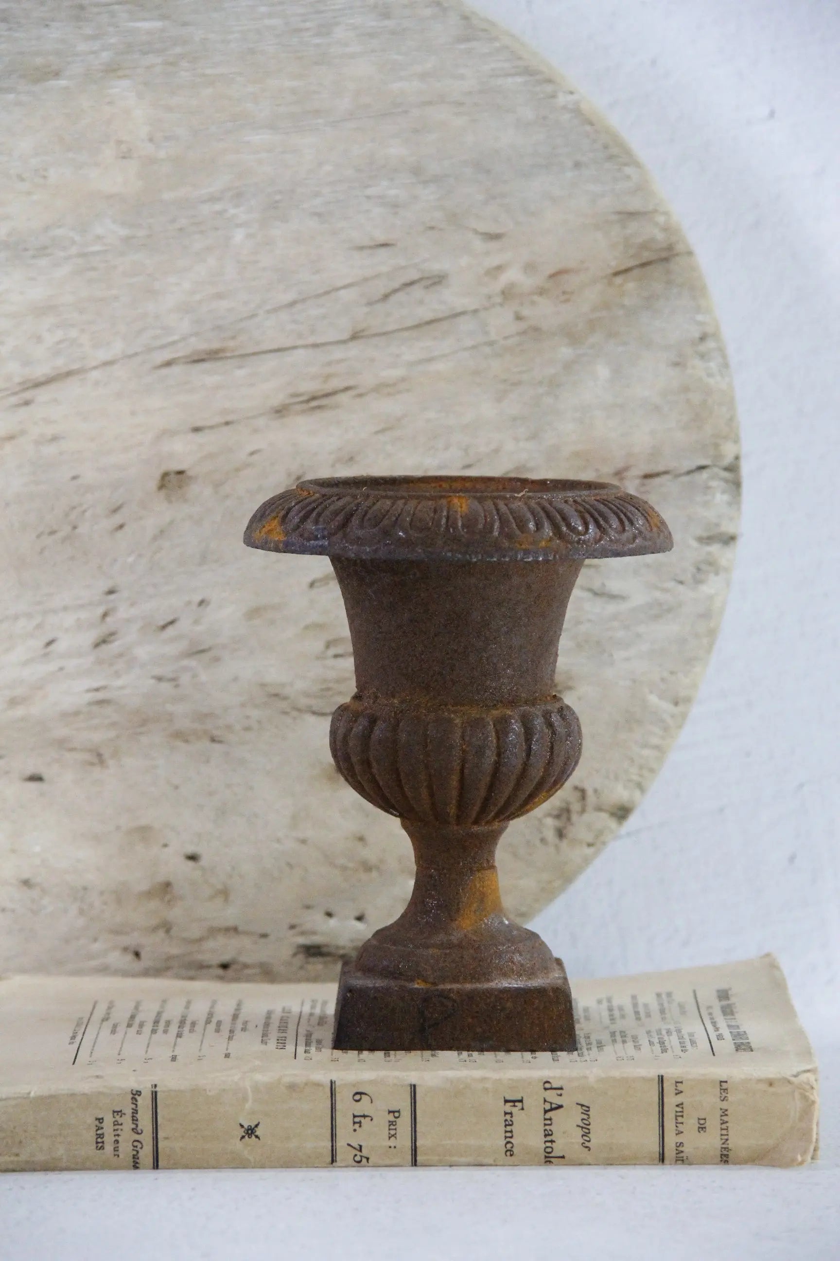 Vintage Cast Iron Urn Mini | French Style Planter
