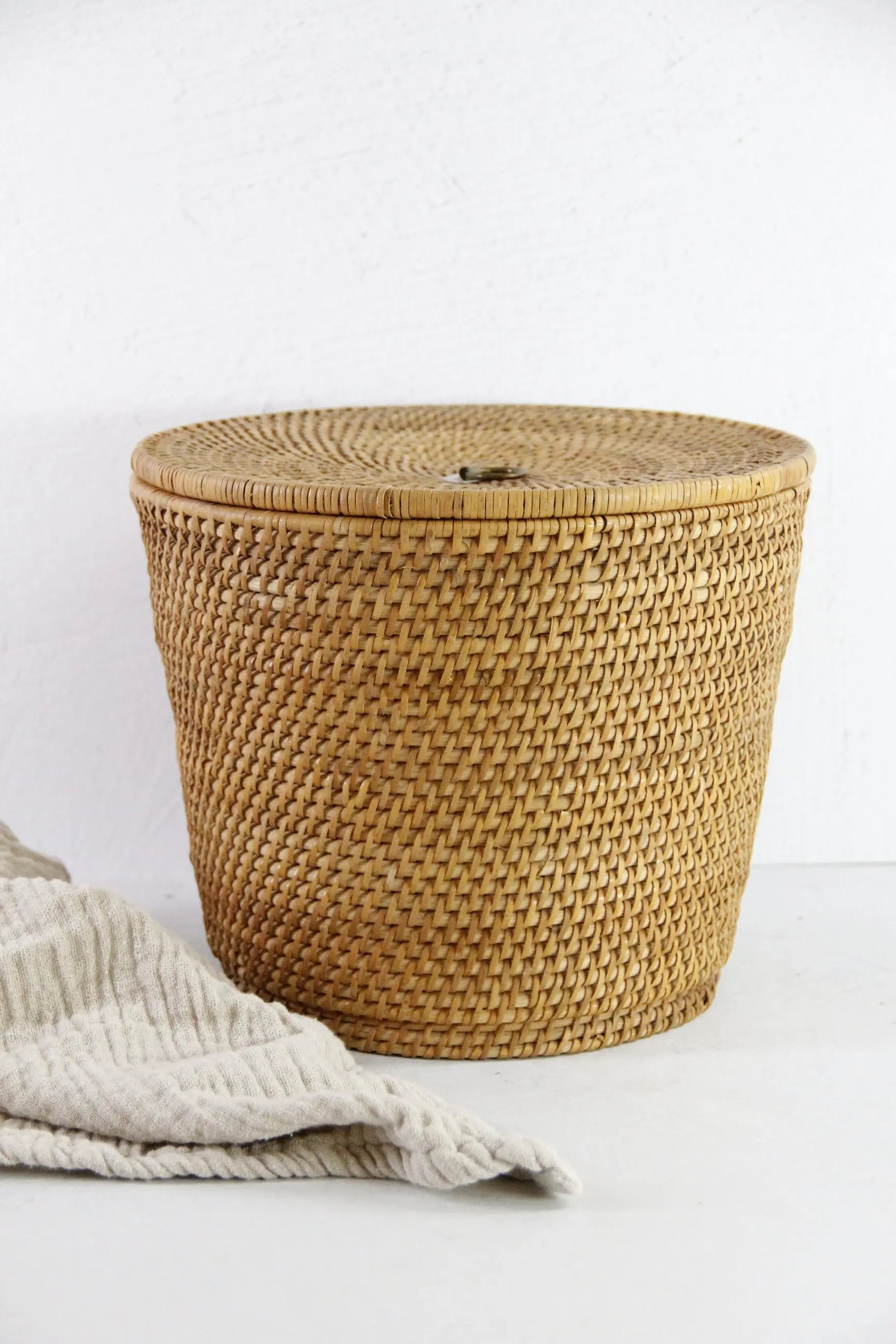 Vintage Chinese Basket | Bamboo Woven Storage Basket  Debra Hall Lifestyle