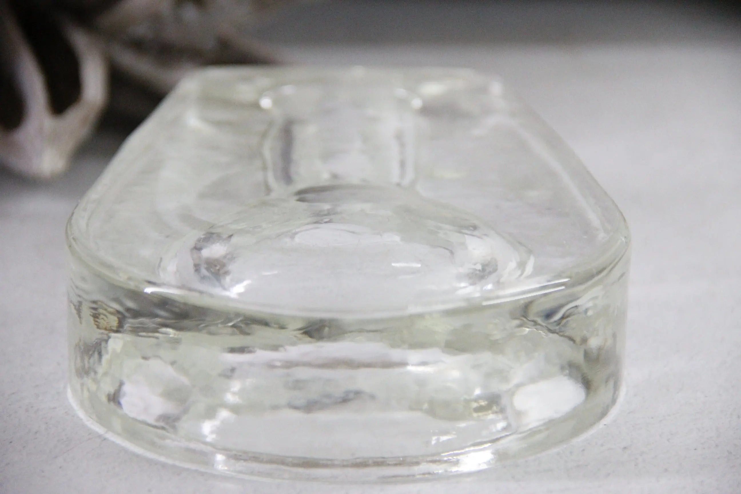 Vintage Cigar Ashtray | Large MCM Heavy Glass Blenko  Debra Hall Lifestyle