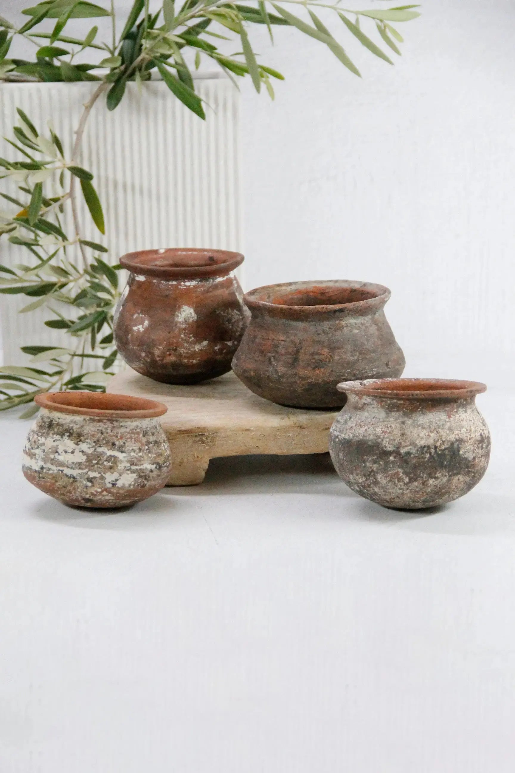 Vintage Clay Pot | Small Terracotta verticle - Debra Hall Lifestyle