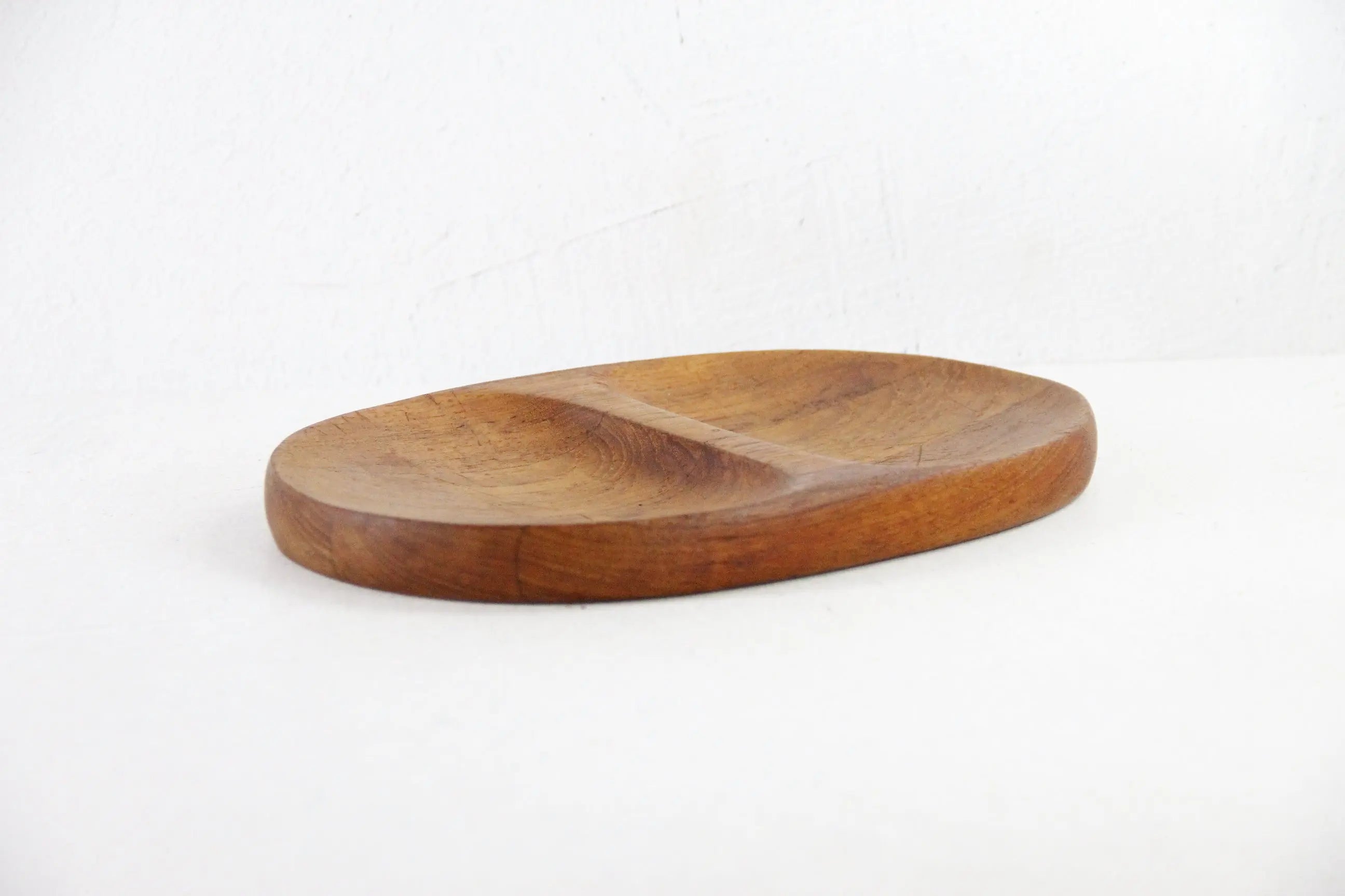 Vintage Danish Serving Tray | Modern Divided Teak Dish  Debra Hall Lifestyle