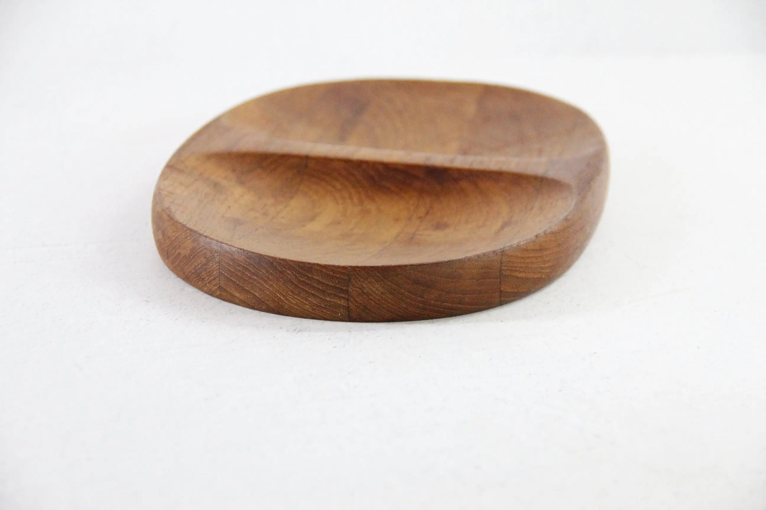 Vintage Danish Serving Tray | Modern Divided Teak Dish  Debra Hall Lifestyle