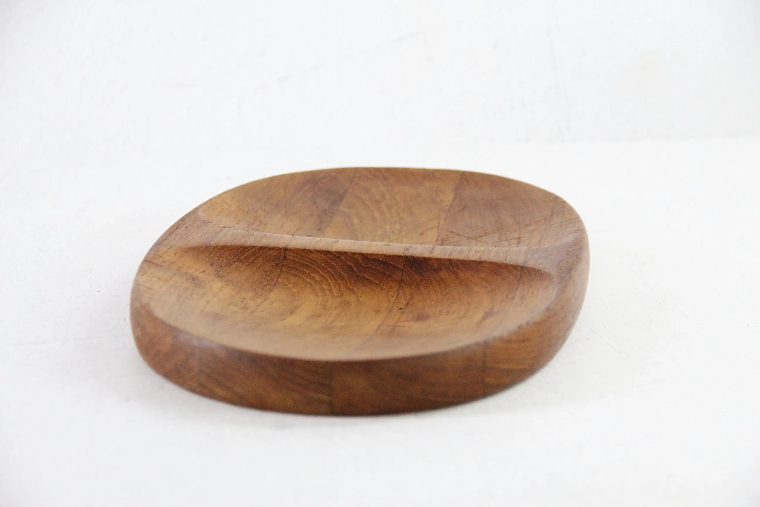 Vintage Danish Serving Tray | Modern Divided Teak Dish  Debra Hall Lifestyle