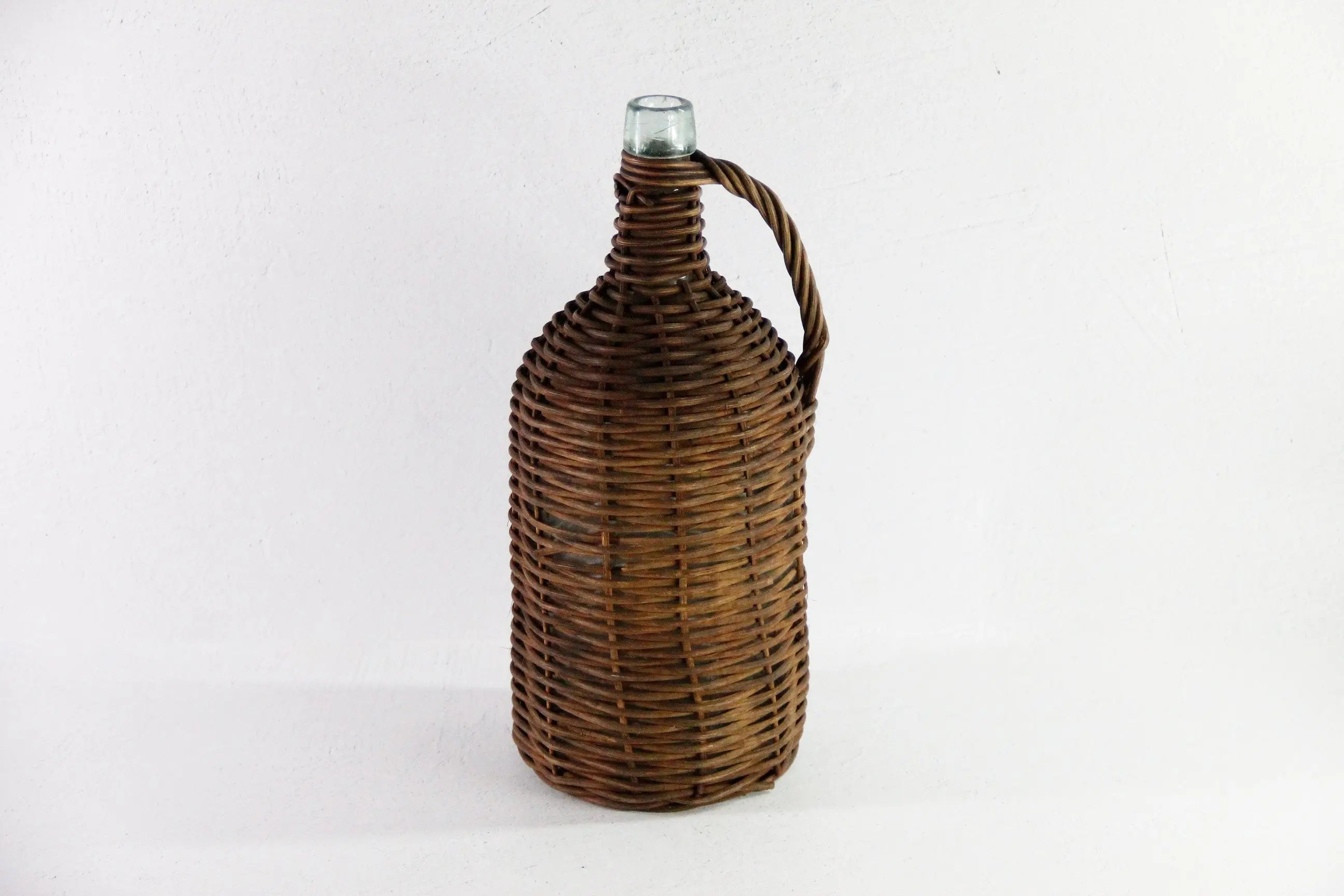 Vintage Demijohn Bottle | European Wicker Wrapped Vessel  Debra Hall Lifestyle
