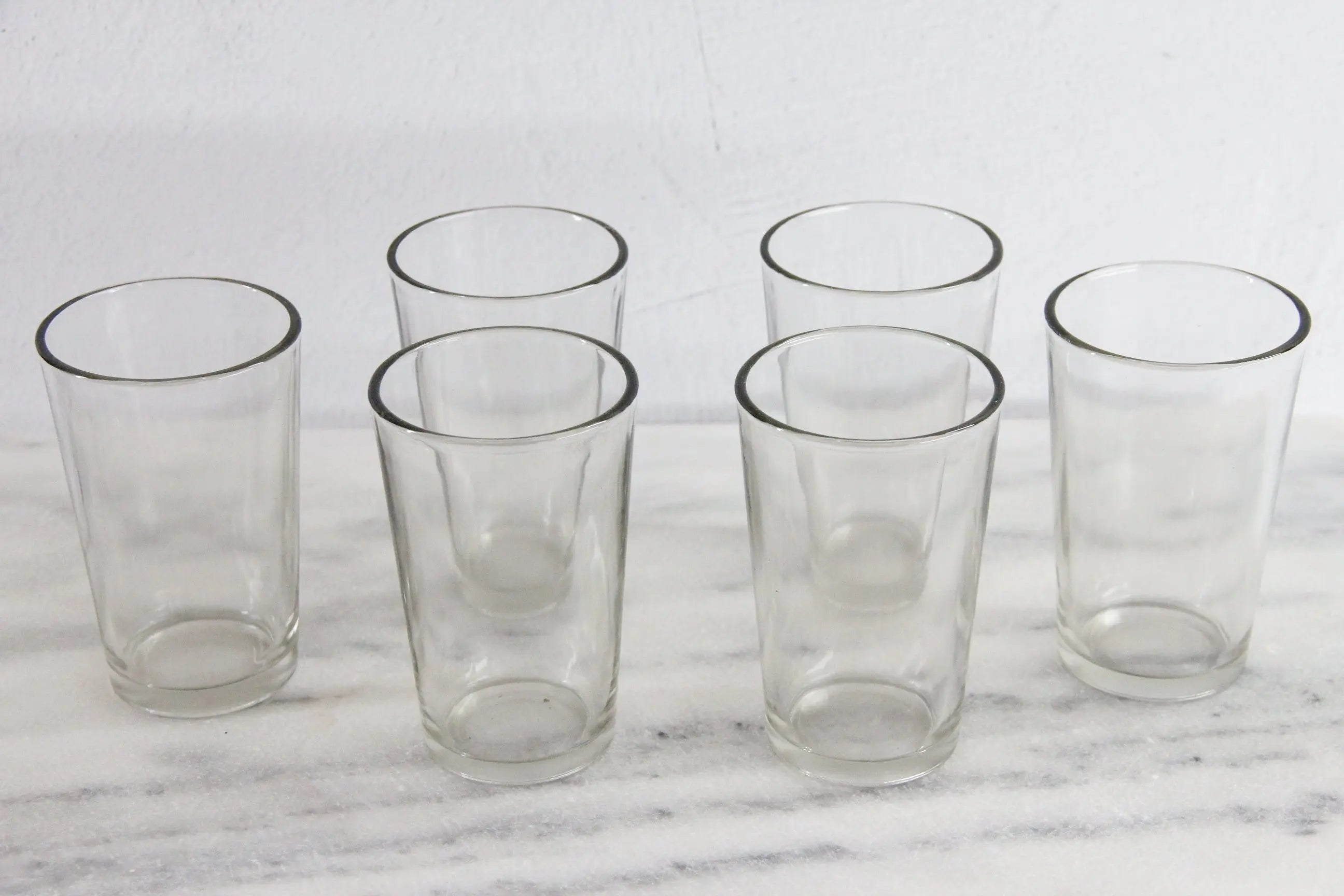 Vintage Drinking Glass Caddy with Glasses | Metal Carrier