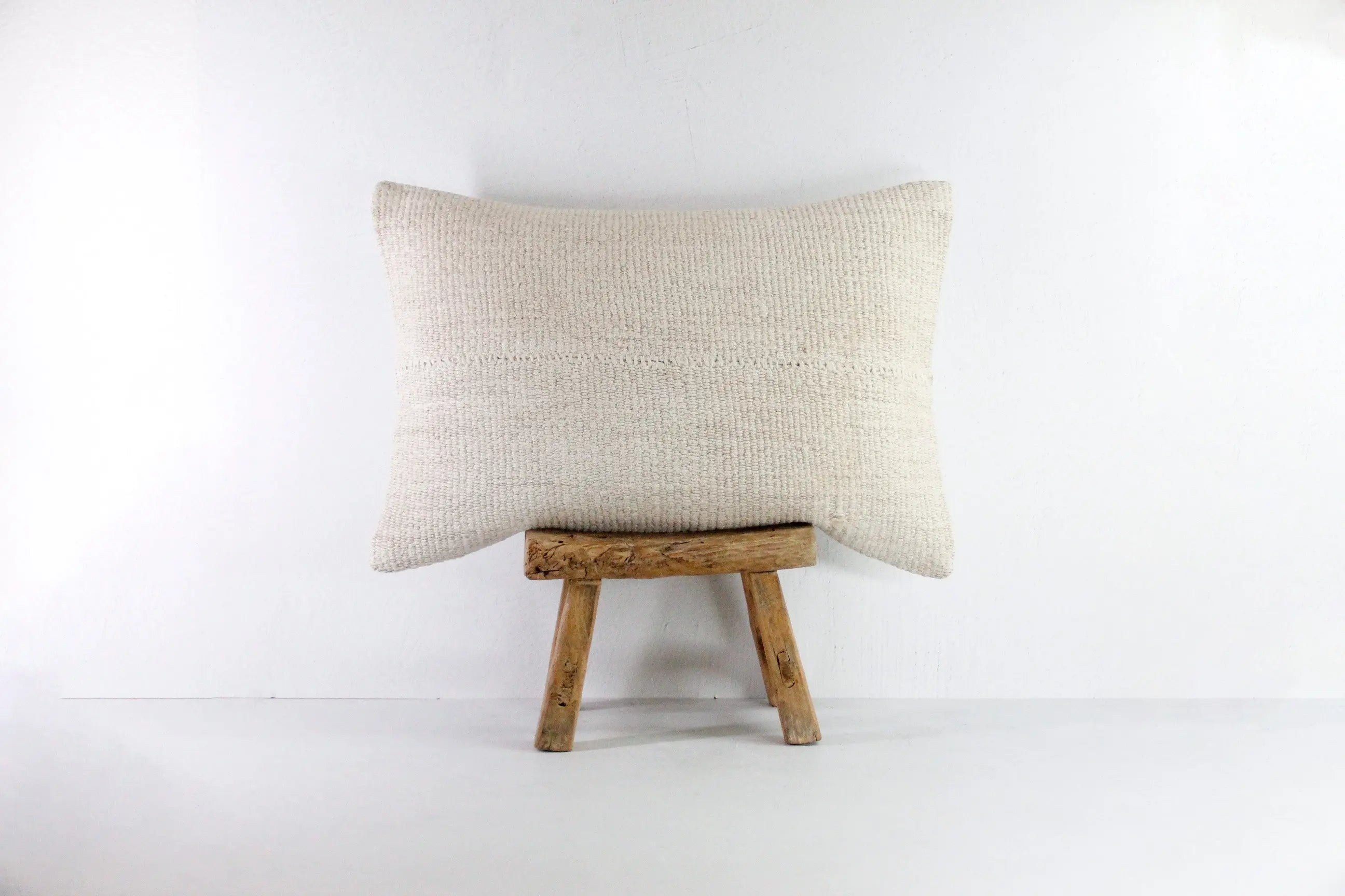 Vintage Fabric Pillow | Natural Hemp Throw Pillow Cover  Debra Hall Lifestyle