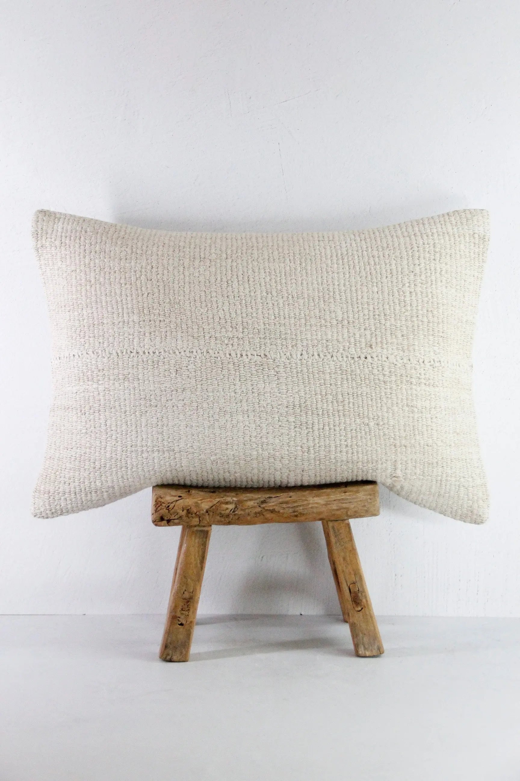 Vintage Fabric Pillow | Natural Hemp Throw Pillow Cover  Debra Hall Lifestyle