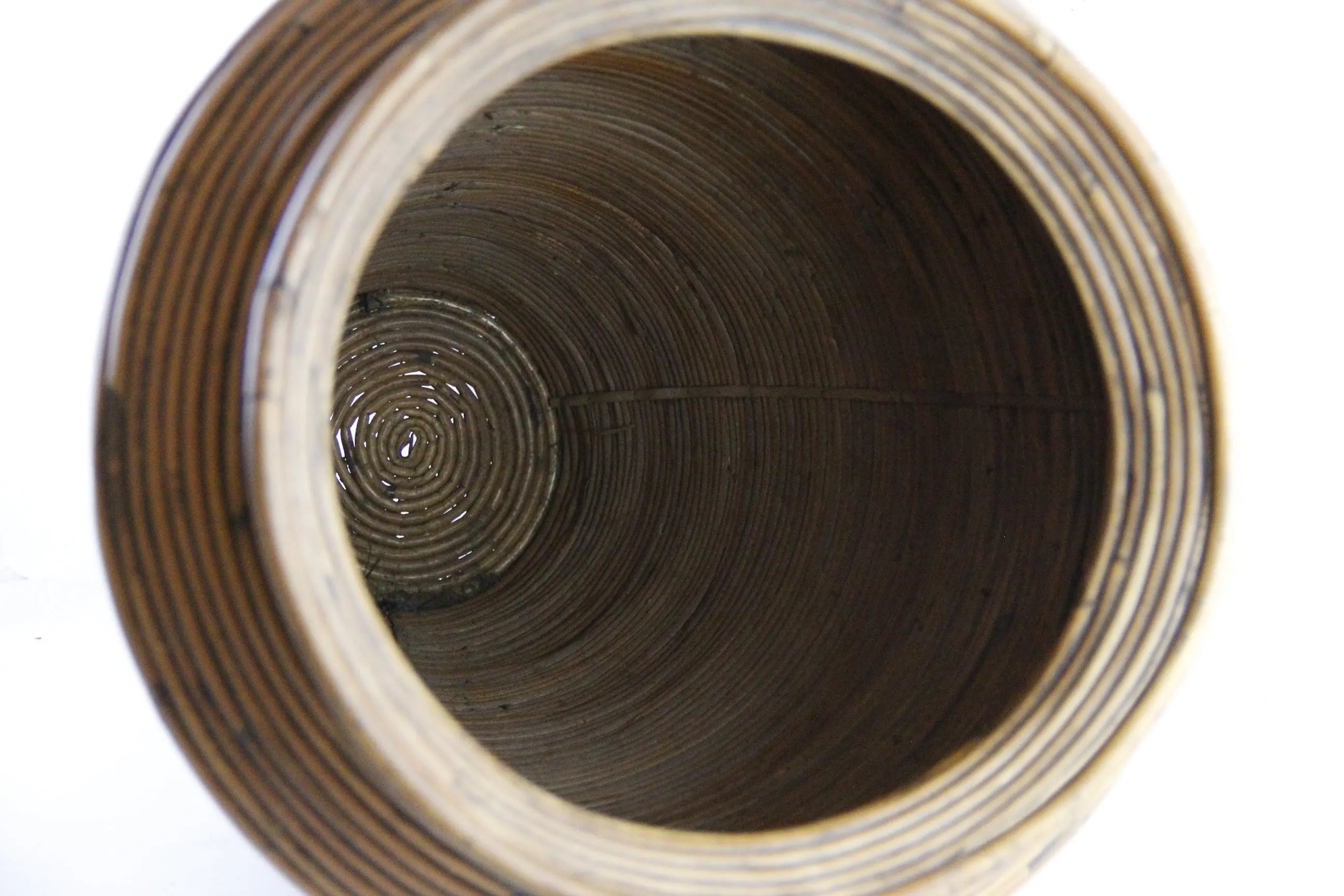 Vintage Floor Vase Basket | Gabriella Crespi Coiled Rattan  Debra Hall Lifestyle