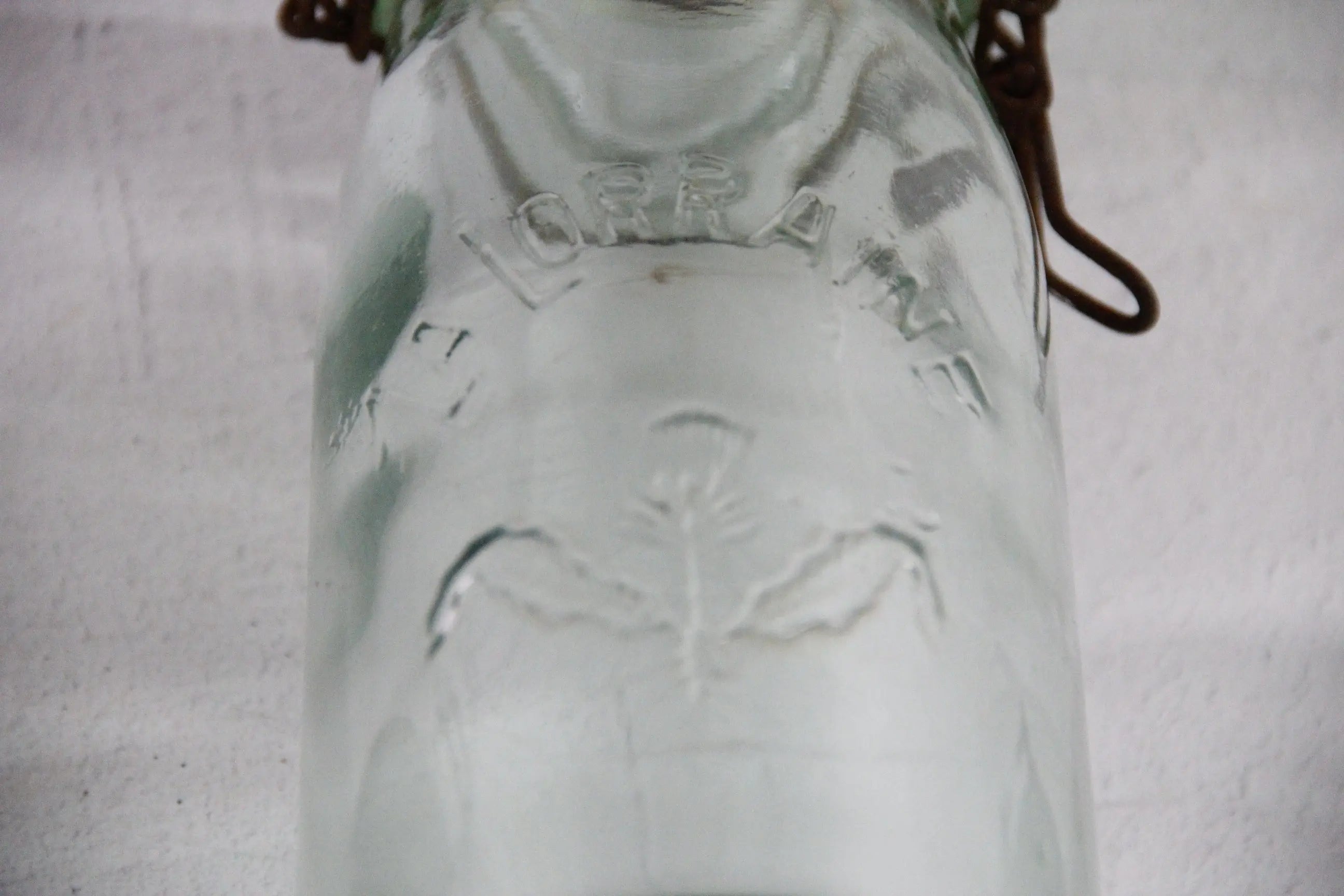 Vintage French Canning Jar | Assorted Green Glass Jar  Debra Hall Lifestyle