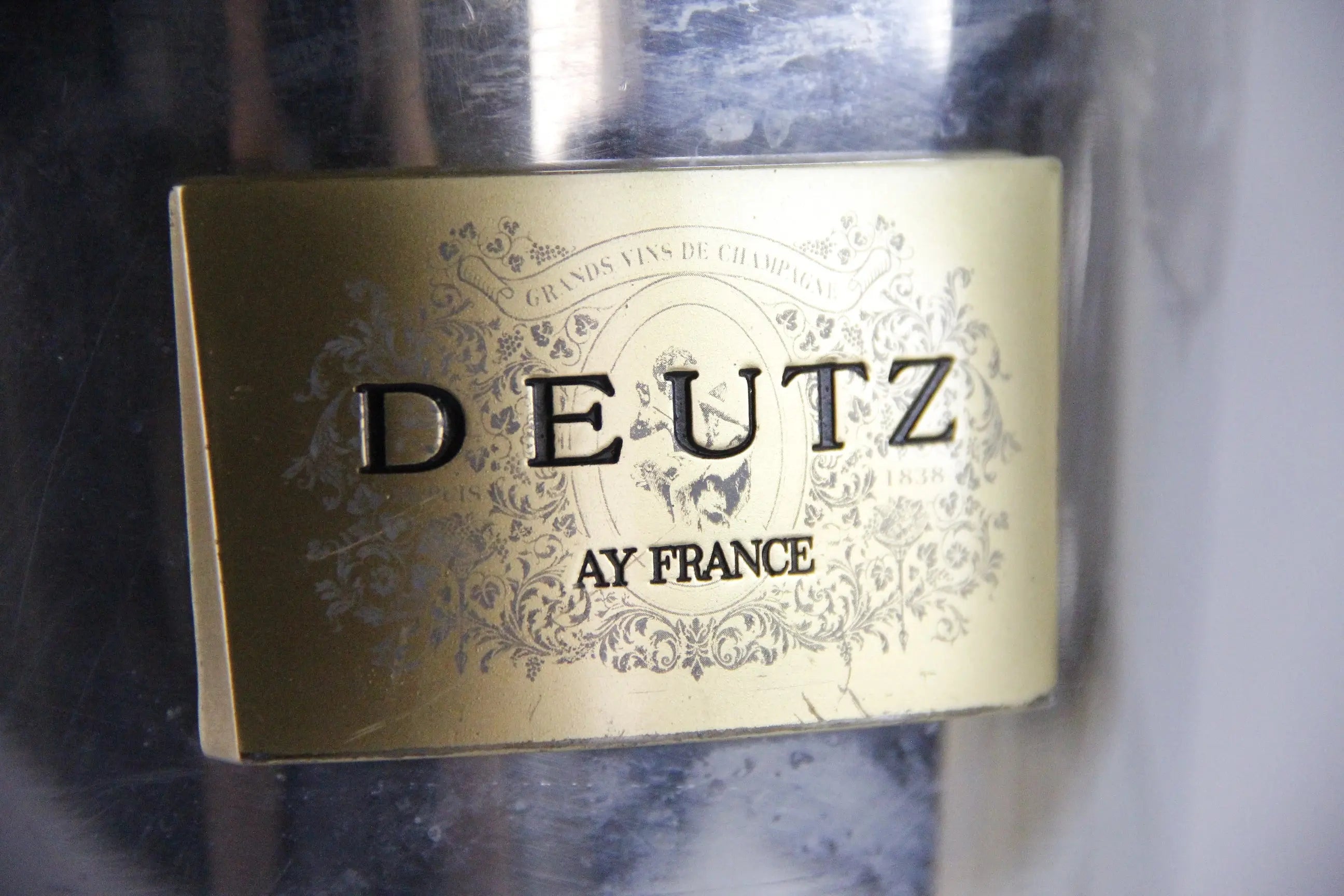 Vintage French Champagne Bucket | Duetz Angeled Chiller  Debra Hall Lifestyle