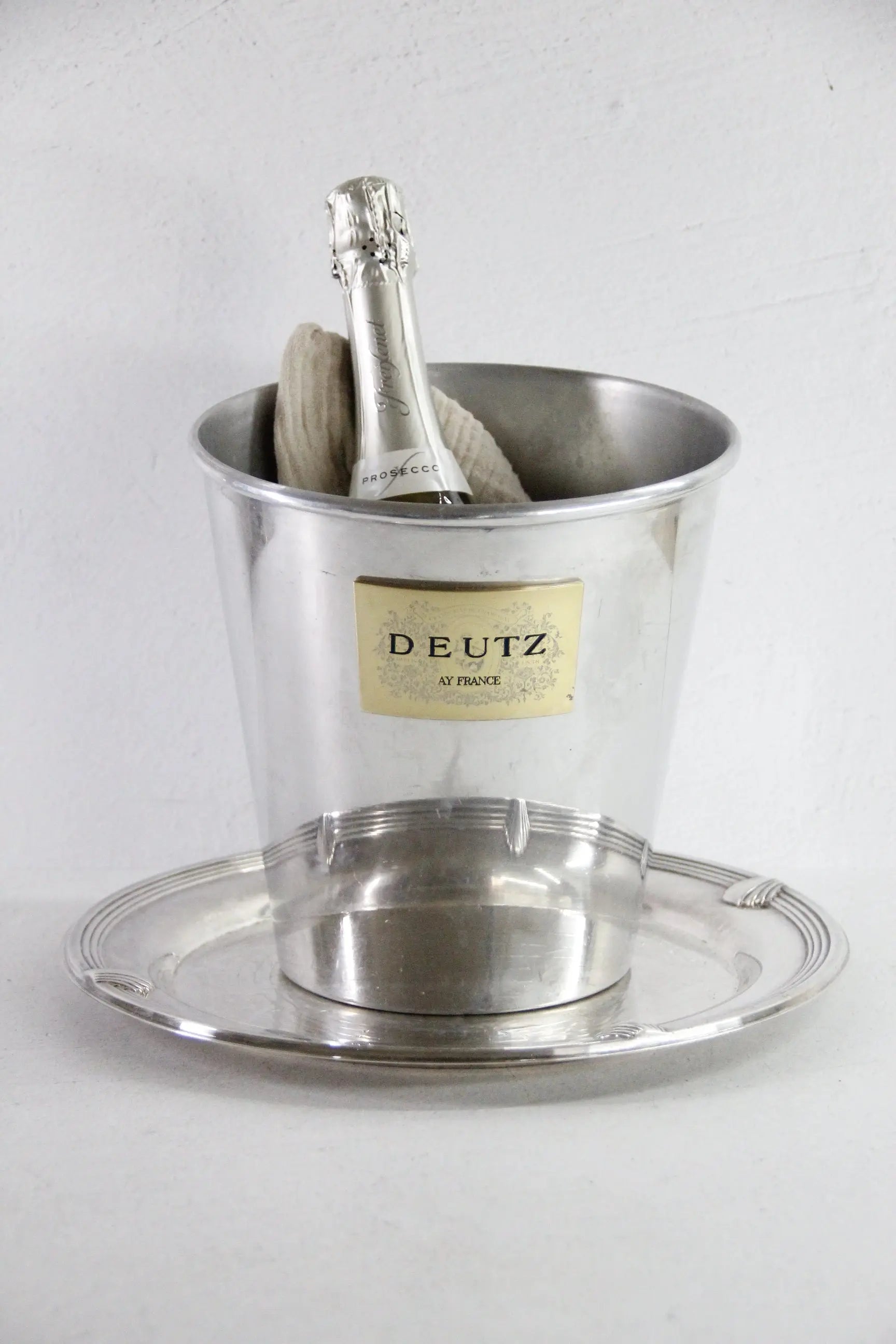 Vintage French Champagne Bucket | Duetz Angeled Chiller  Debra Hall Lifestyle
