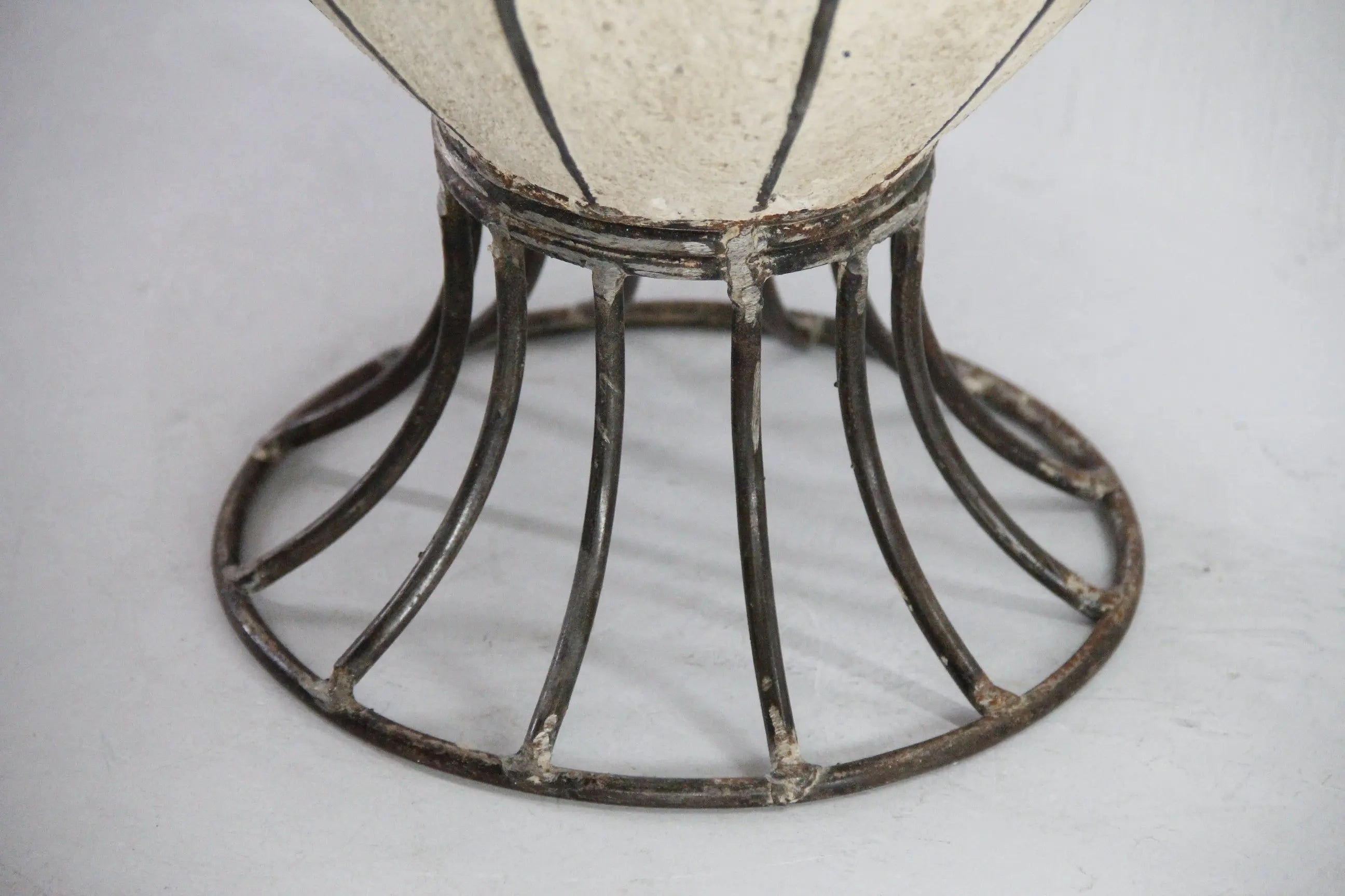 Vintage French Planter | Concrete & Iron Garden Urn  Debra Hall Lifestyle