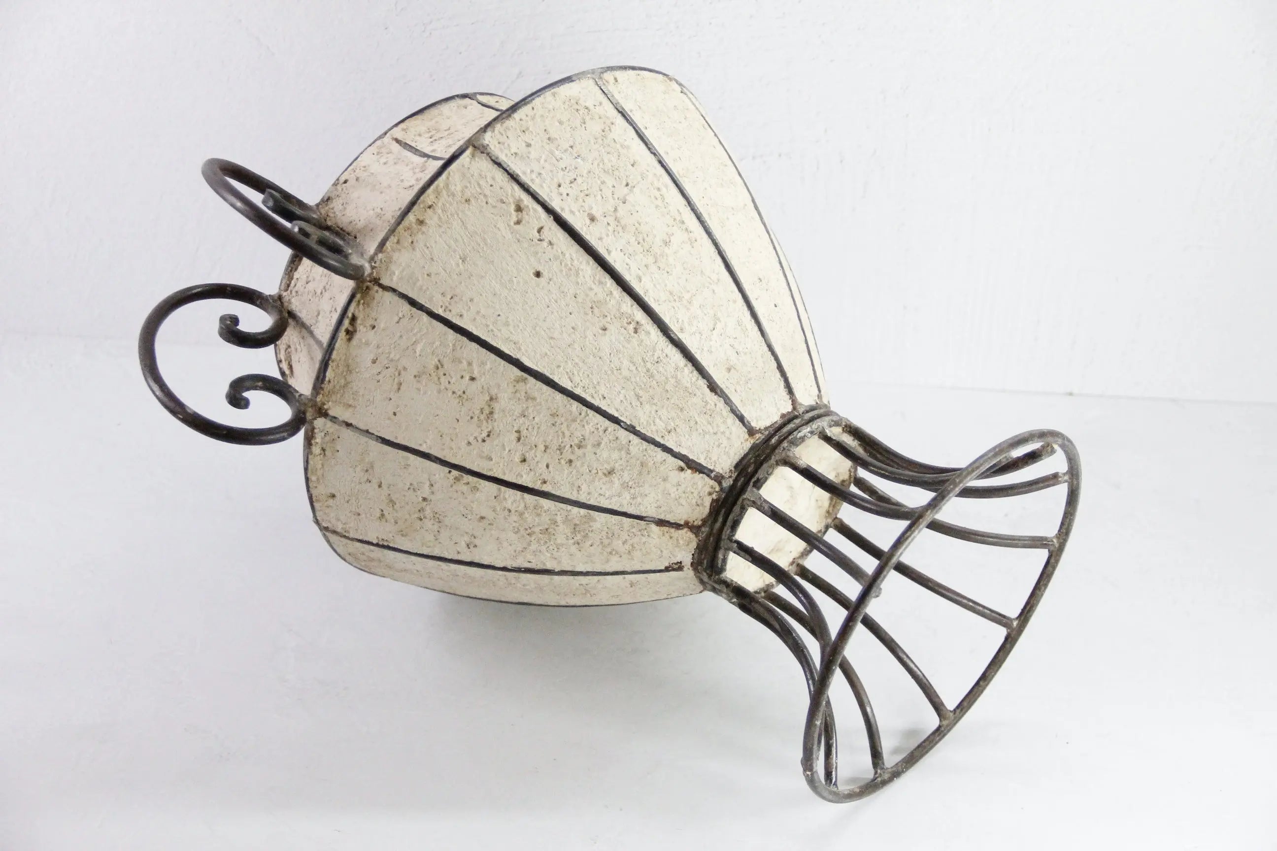 Vintage French Planter | Concrete & Iron Garden Urn  Debra Hall Lifestyle