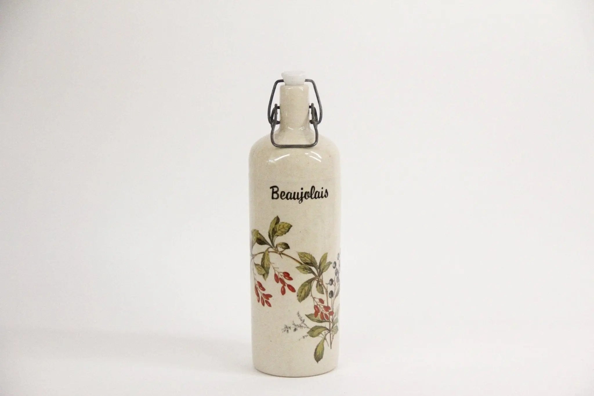 Vintage French Stoneware Bottle | Beaujolais  Debra Hall Lifestyle