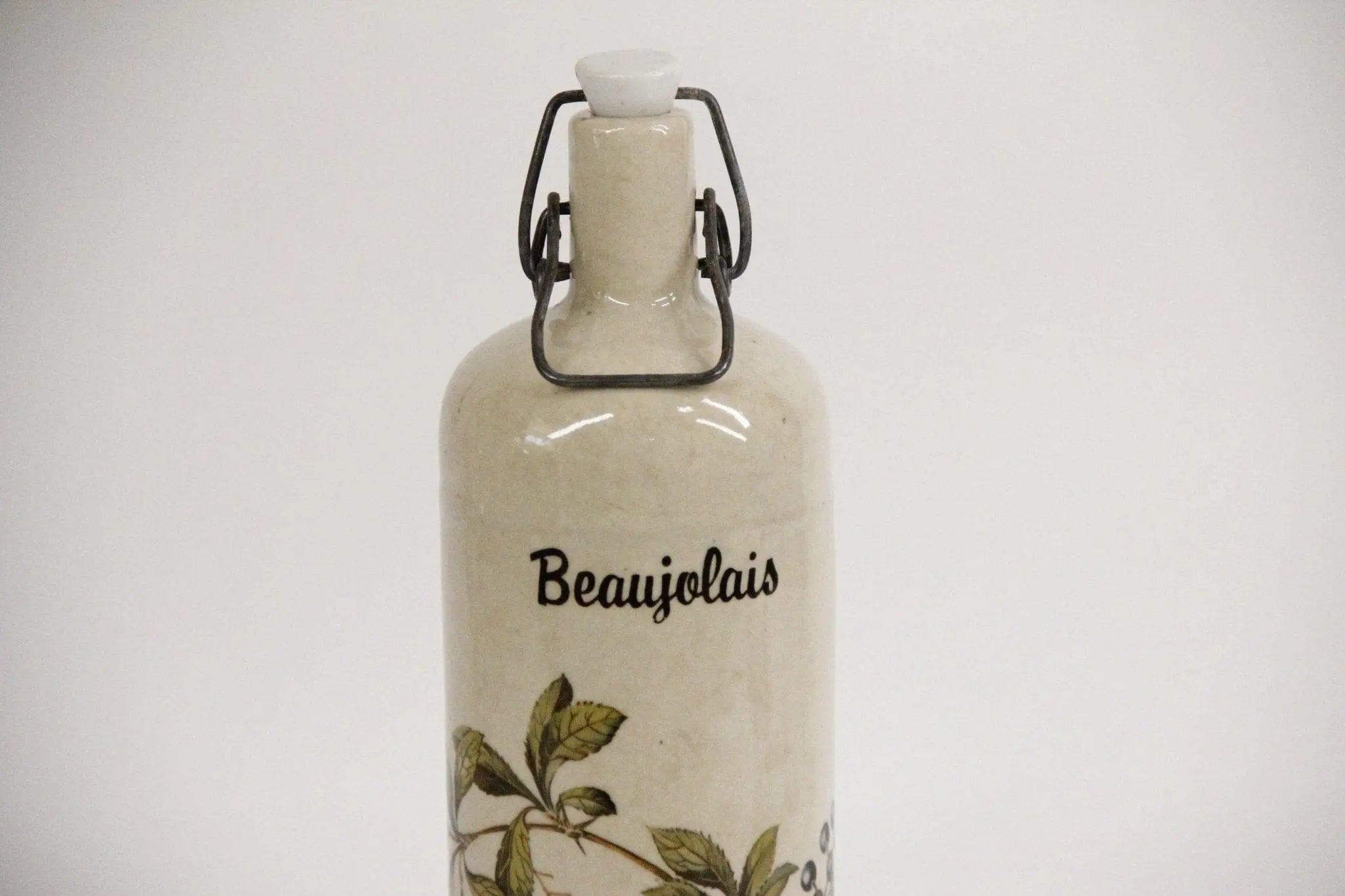 Vintage French Stoneware Bottle | Beaujolais  Debra Hall Lifestyle