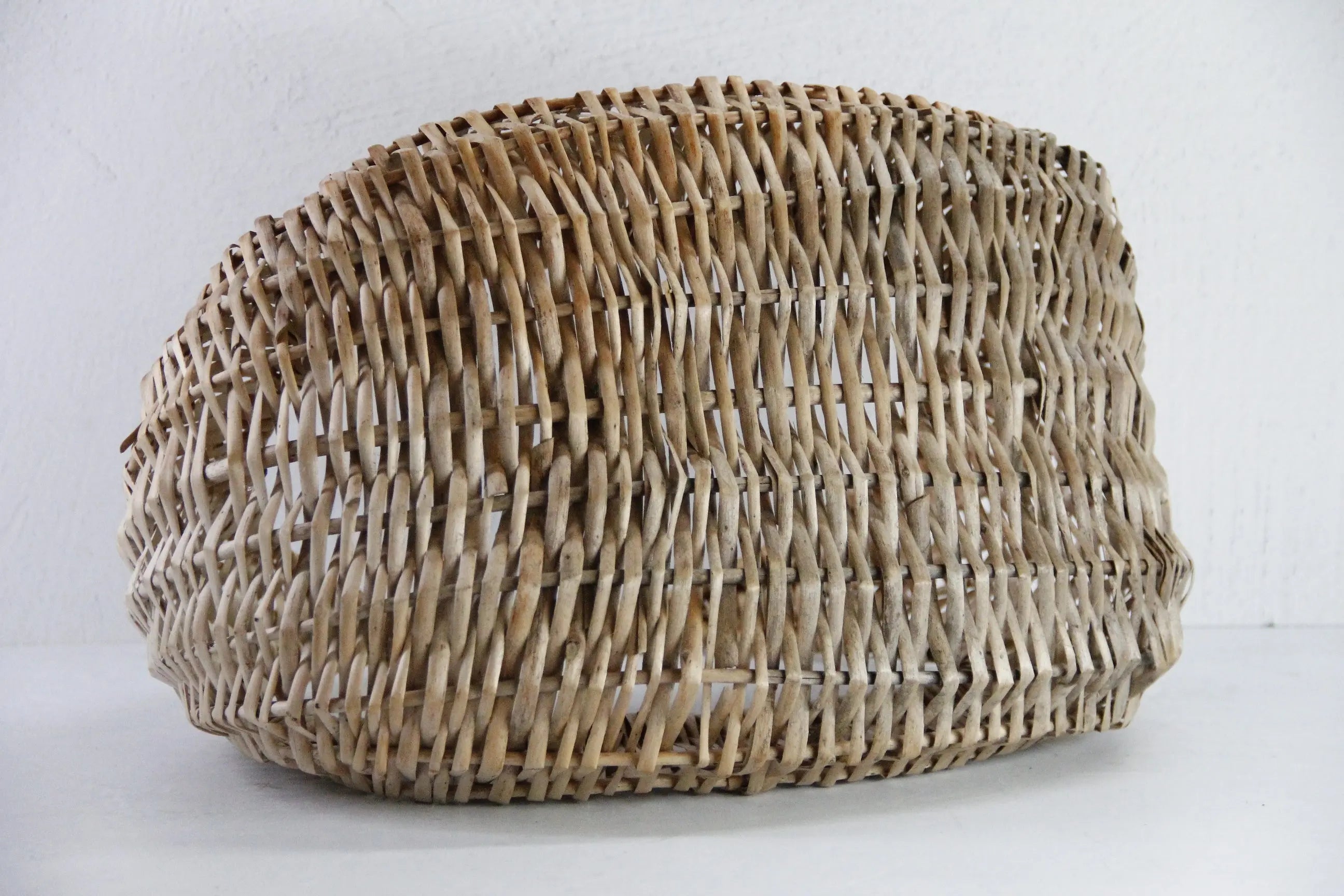 Vintage Gondola Basket | Half Moon Rattan Gathering  Debra Hall Lifestyle