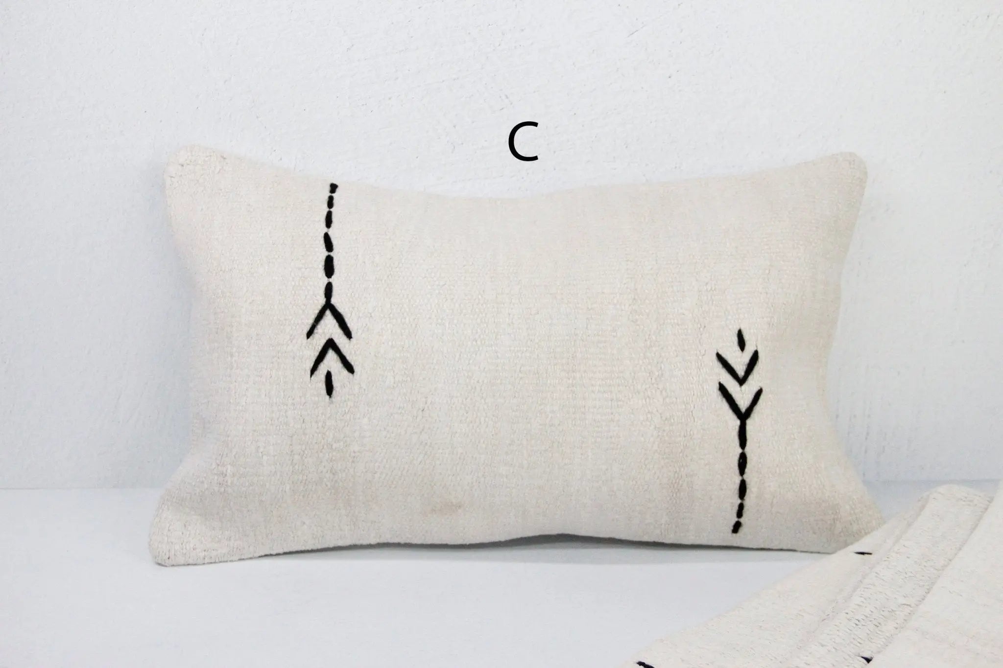 Vintage Hemp Pillow | Lumbar Small  Debra Hall Lifestyle
