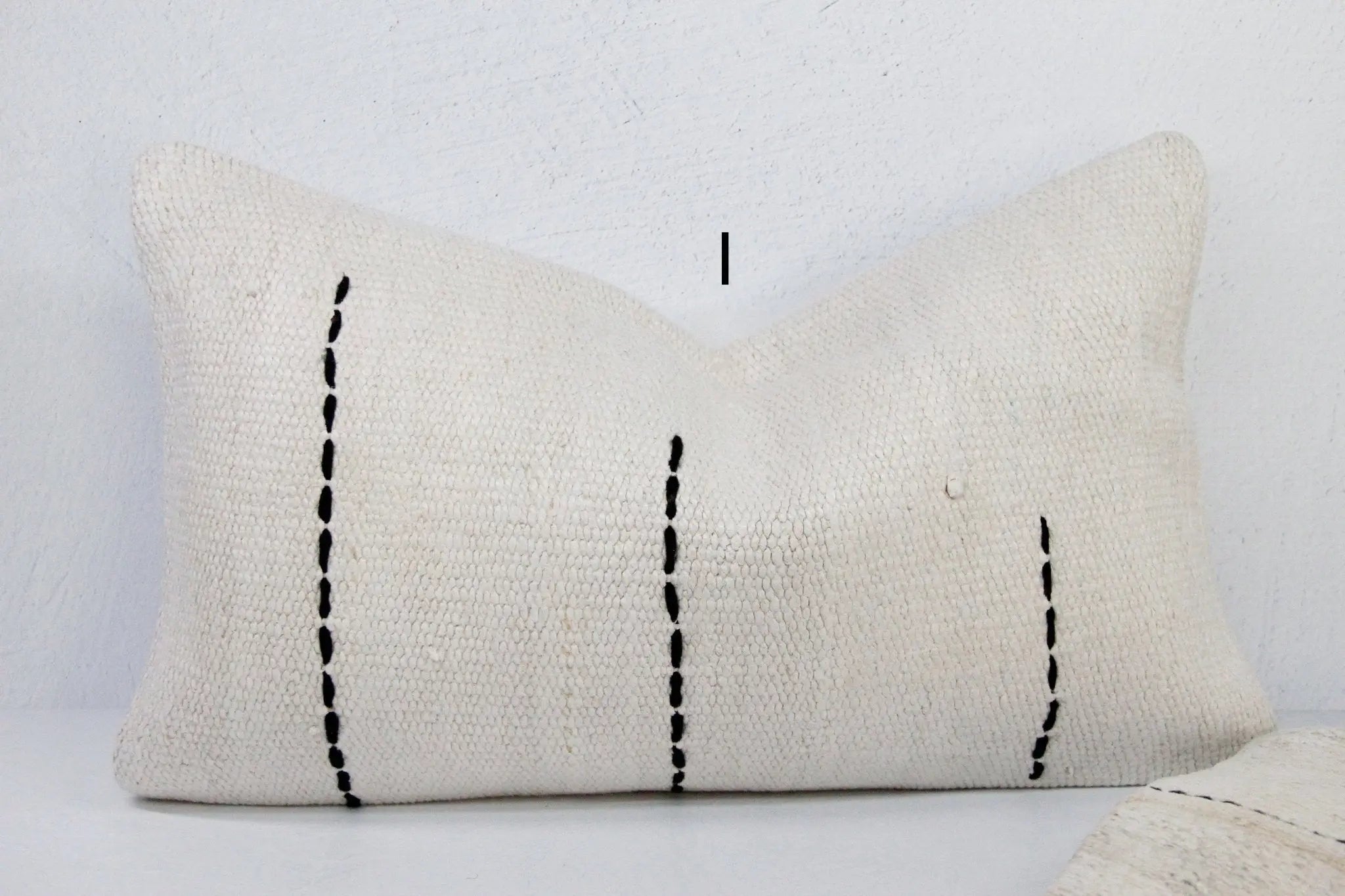 Vintage Hemp Pillow | Lumbar Small  Debra Hall Lifestyle