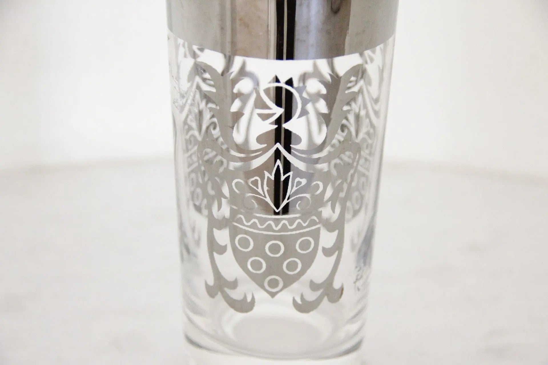 Vintage Highball Bar Glasses | Coat of Arms 6 Pcs.  Debra Hall Lifestyle
