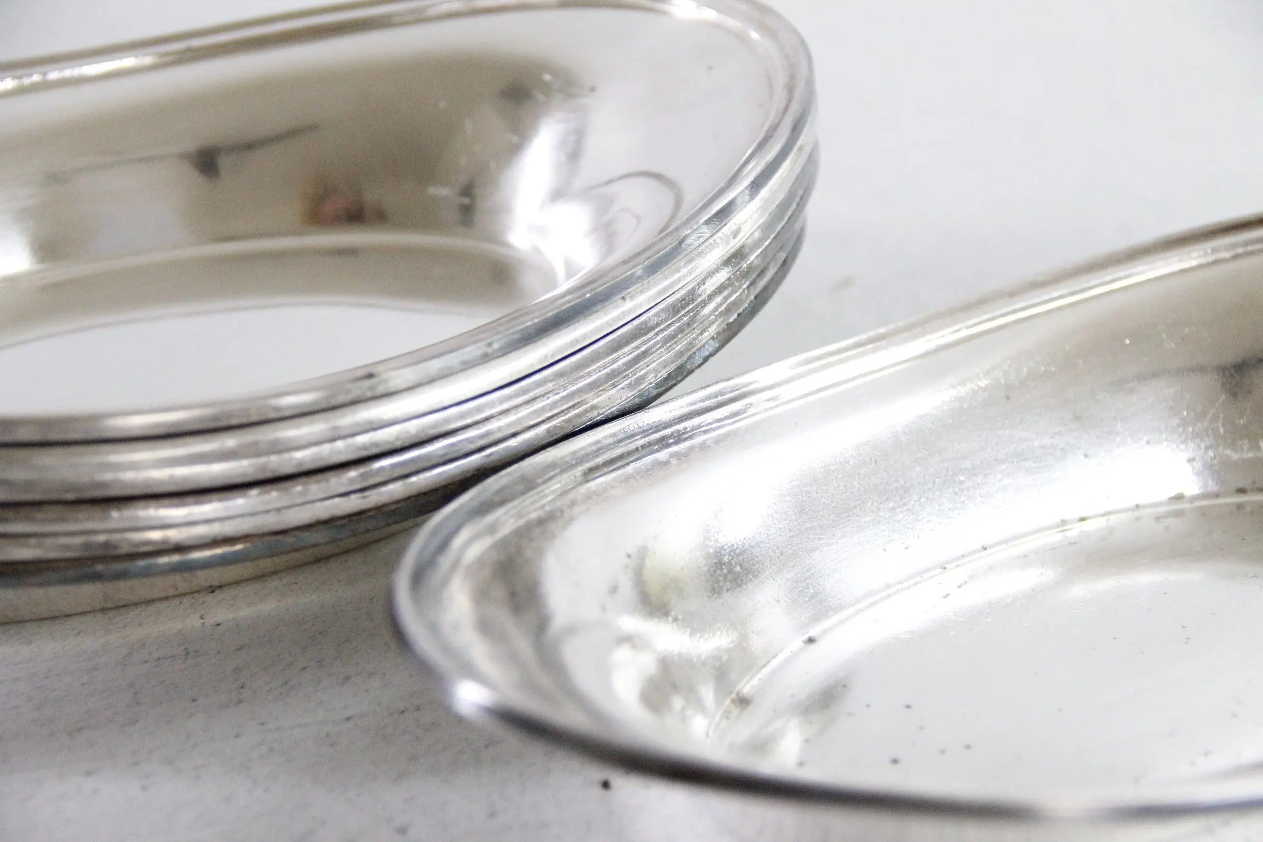Vintage Hotel Silver Soldered Serving Dish | International Silver Co. 10"  Debra Hall Lifestyle
