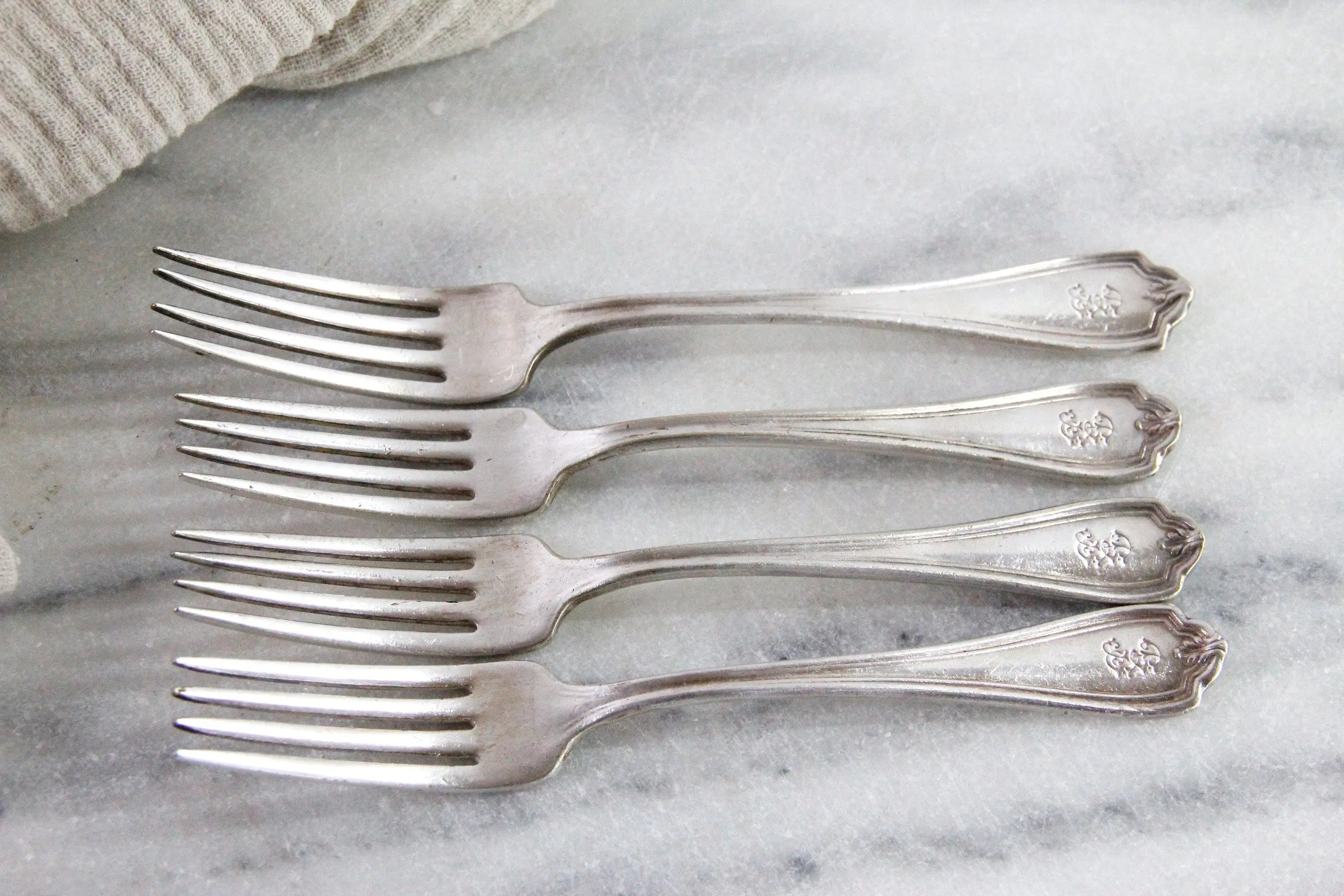 Vintage Hotel Silverware | Biltmore Hotel Forks 4 Pc.