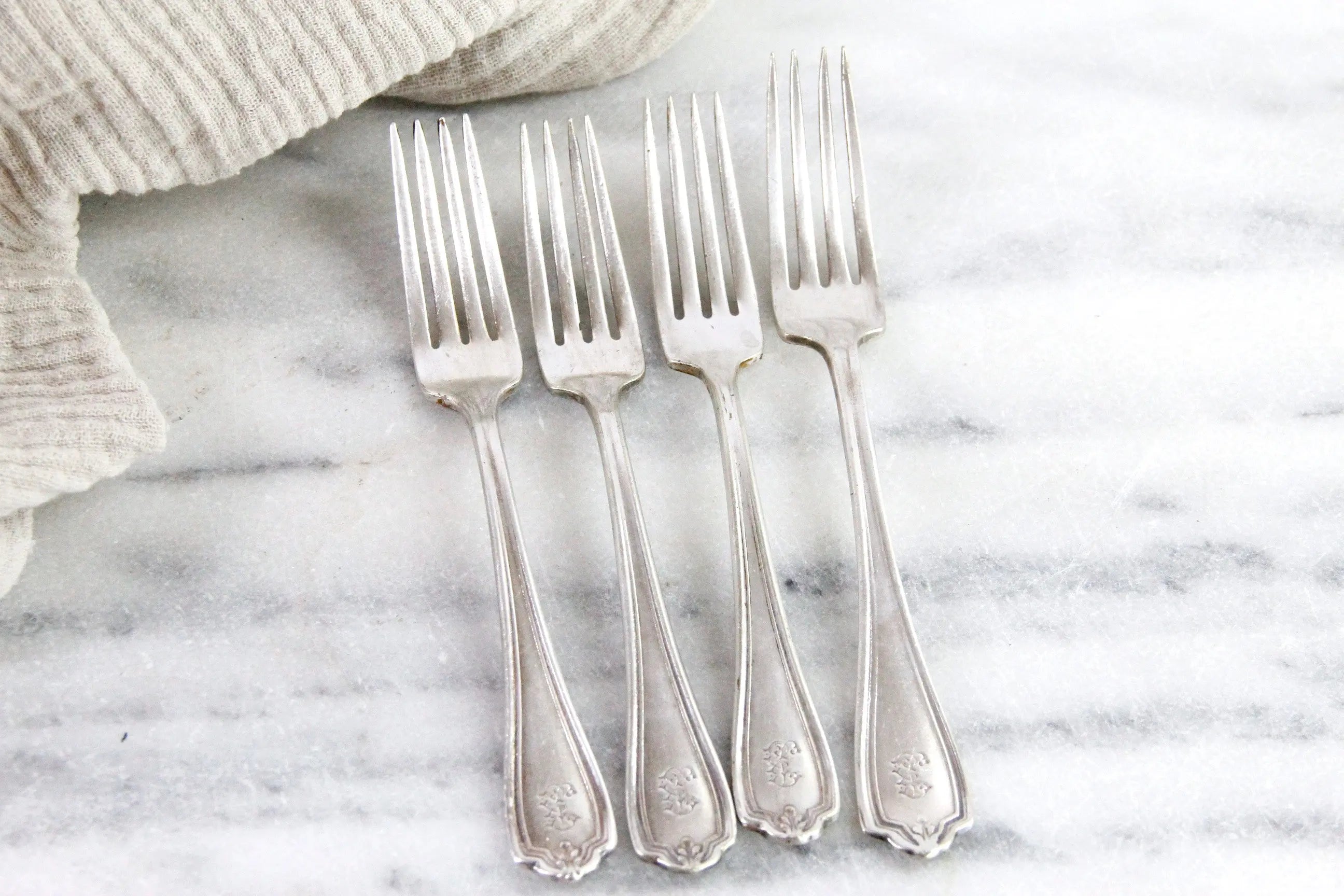 Vintage Hotel Silverware | Biltmore Hotel Forks 4 Pc.