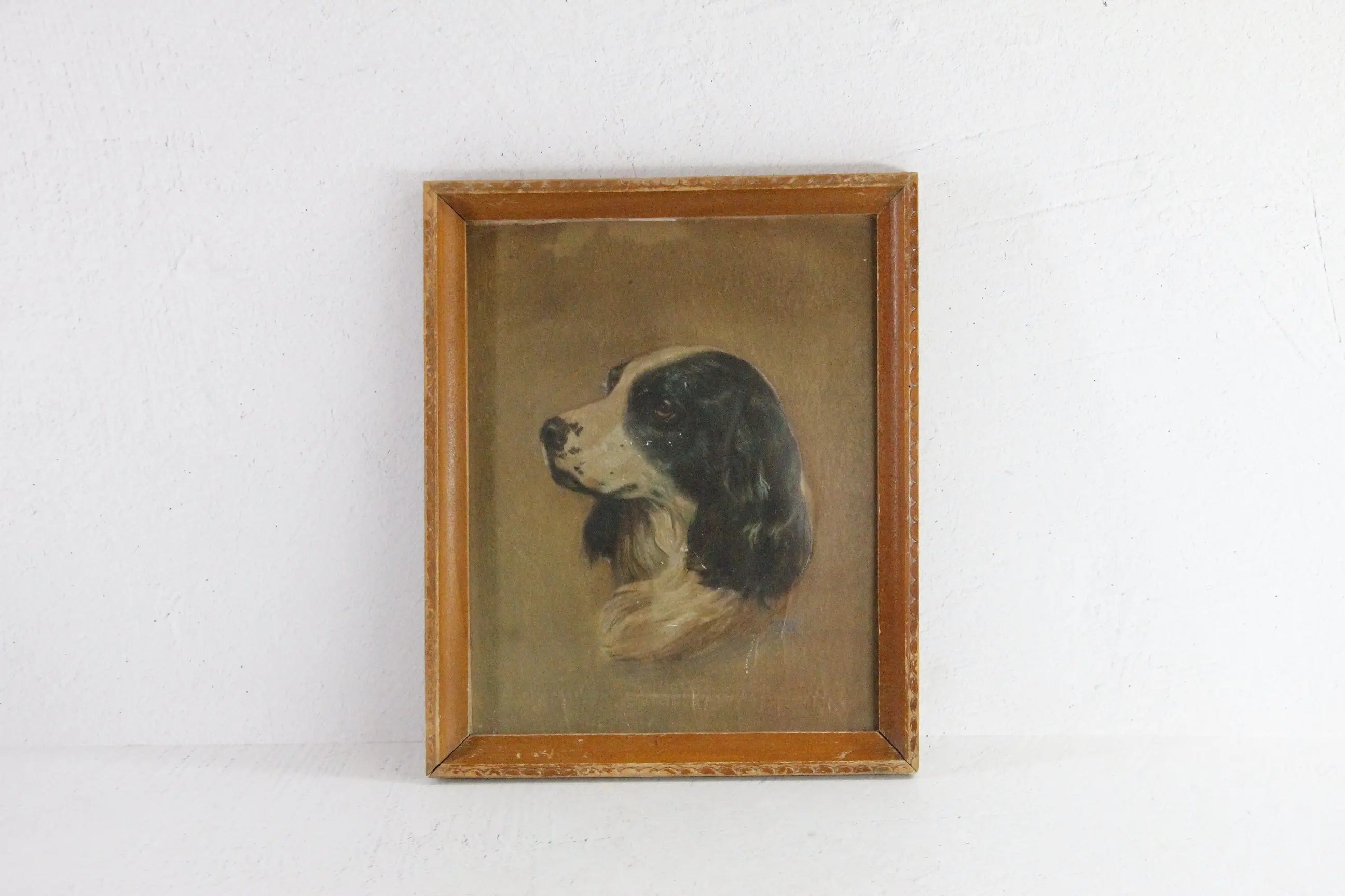 Vintage Hunting Dog Print 3D Relief Raised Artwork  Debra Hall Lifestyle