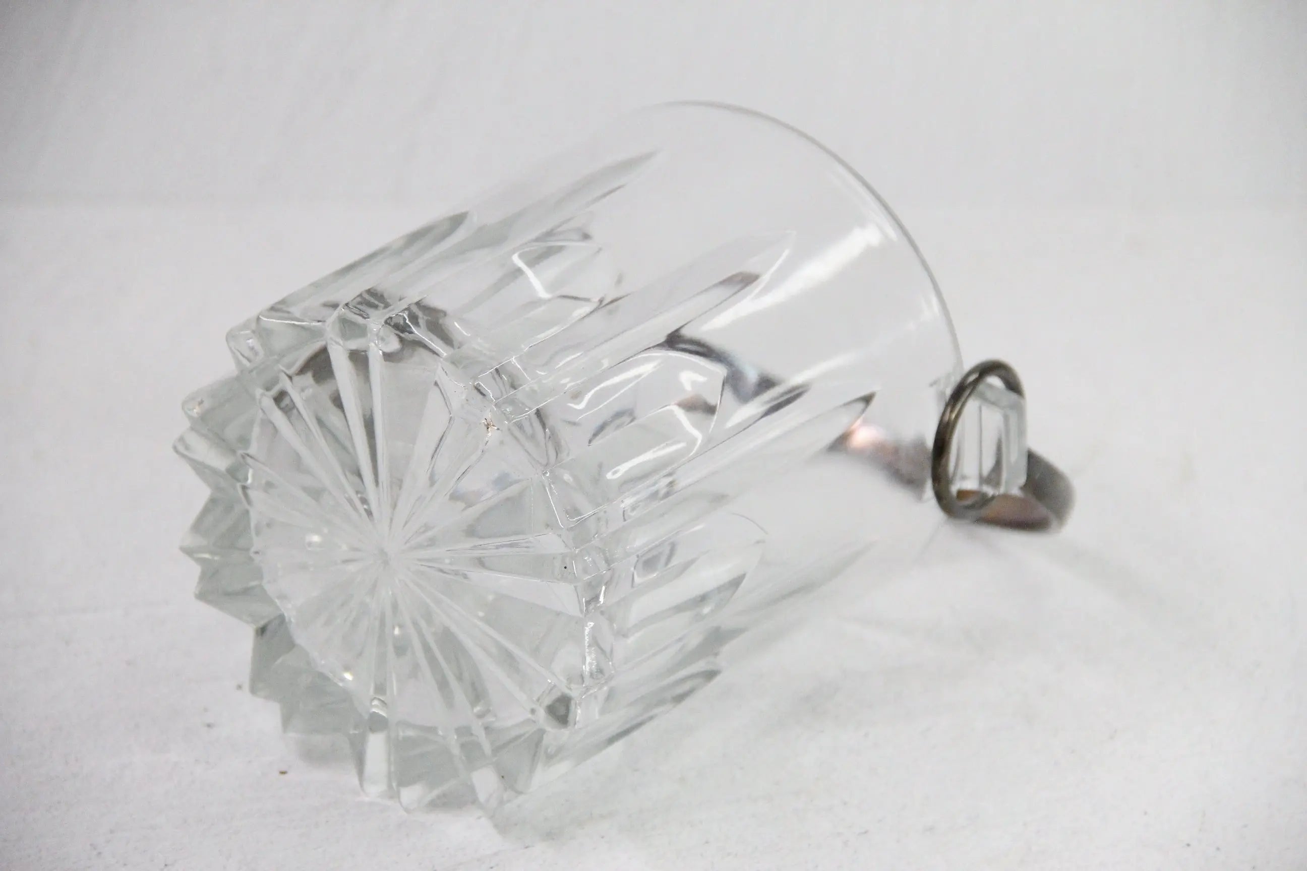 Vintage Ice Bucket | 1950s Glass Silver - Italy Stamp  Debra Hall Lifestyle