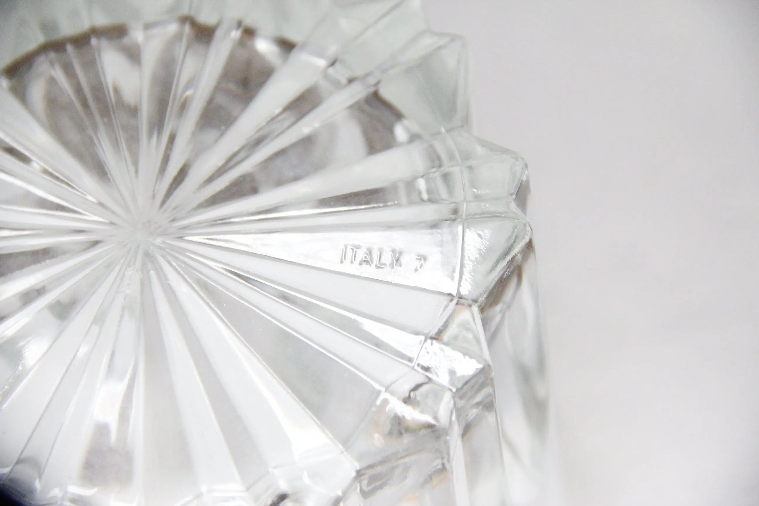 Vintage Ice Bucket | 1950s Glass Silver - Italy Stamp  Debra Hall Lifestyle