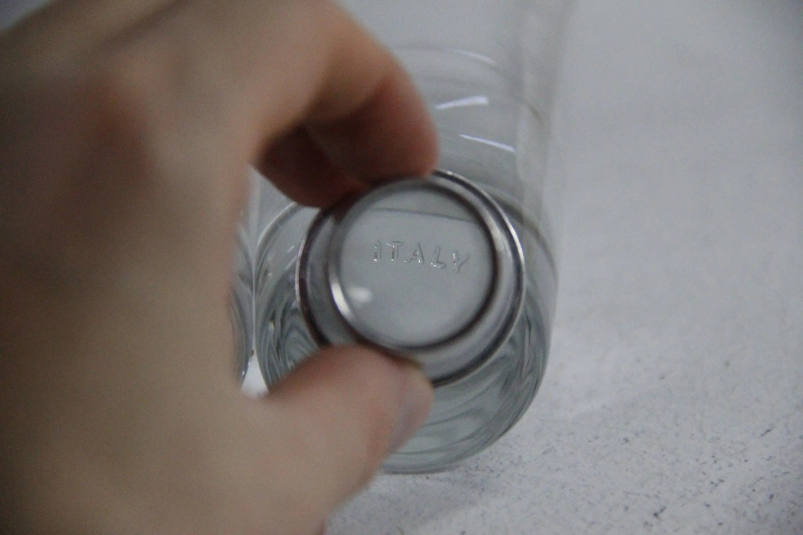 Vintage Italian Shot Glass | Modernist Cordial Weighted  Debra Hall Lifestyle