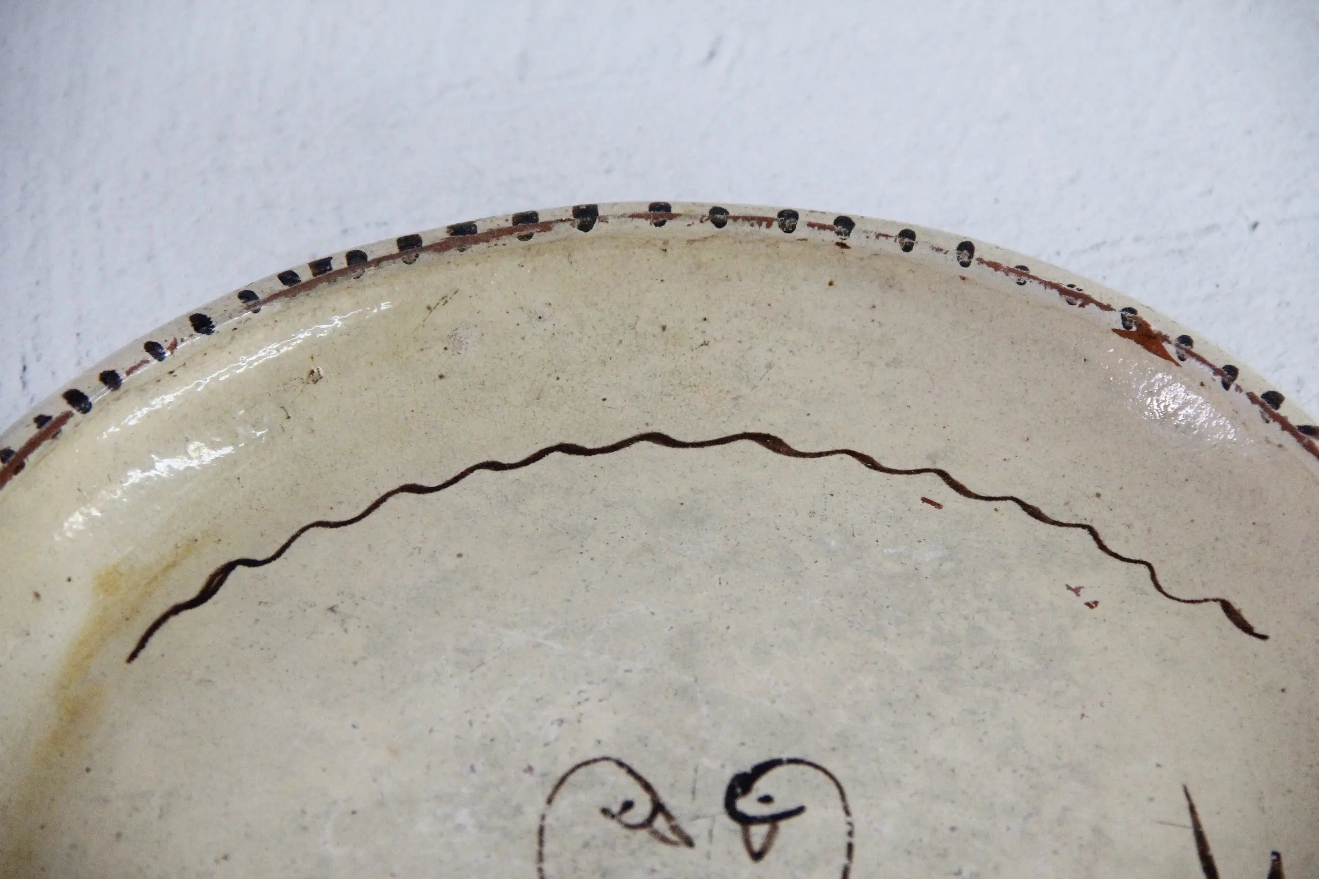 Vintage Mexican Pottery Plate | Tzintzuntzan Folk Art Swans  Debra Hall Lifestyle