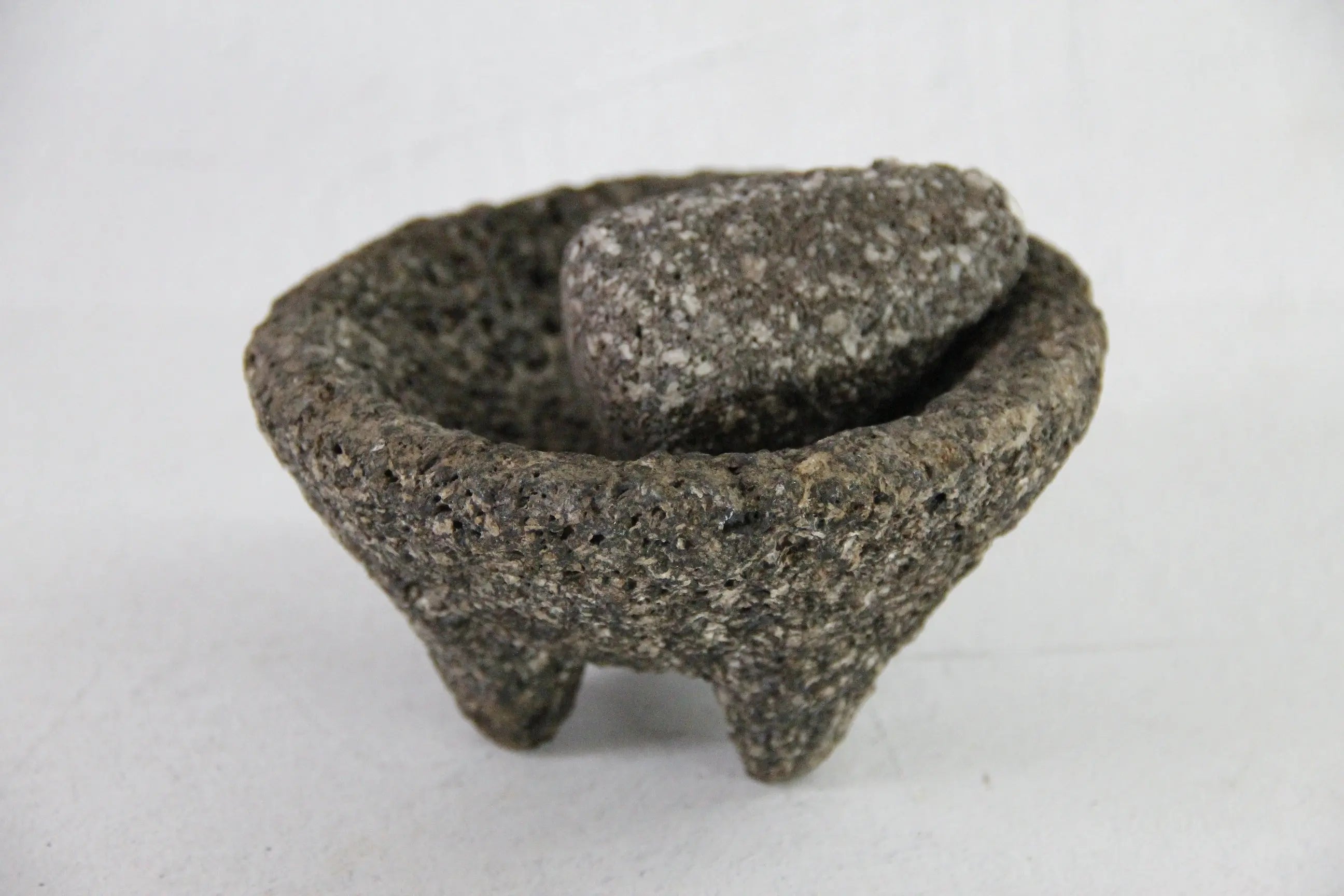 Vintage Molcajete Small 5.5"| Authentic Basalt Mortar and Pestle  Debra Hall Lifestyle