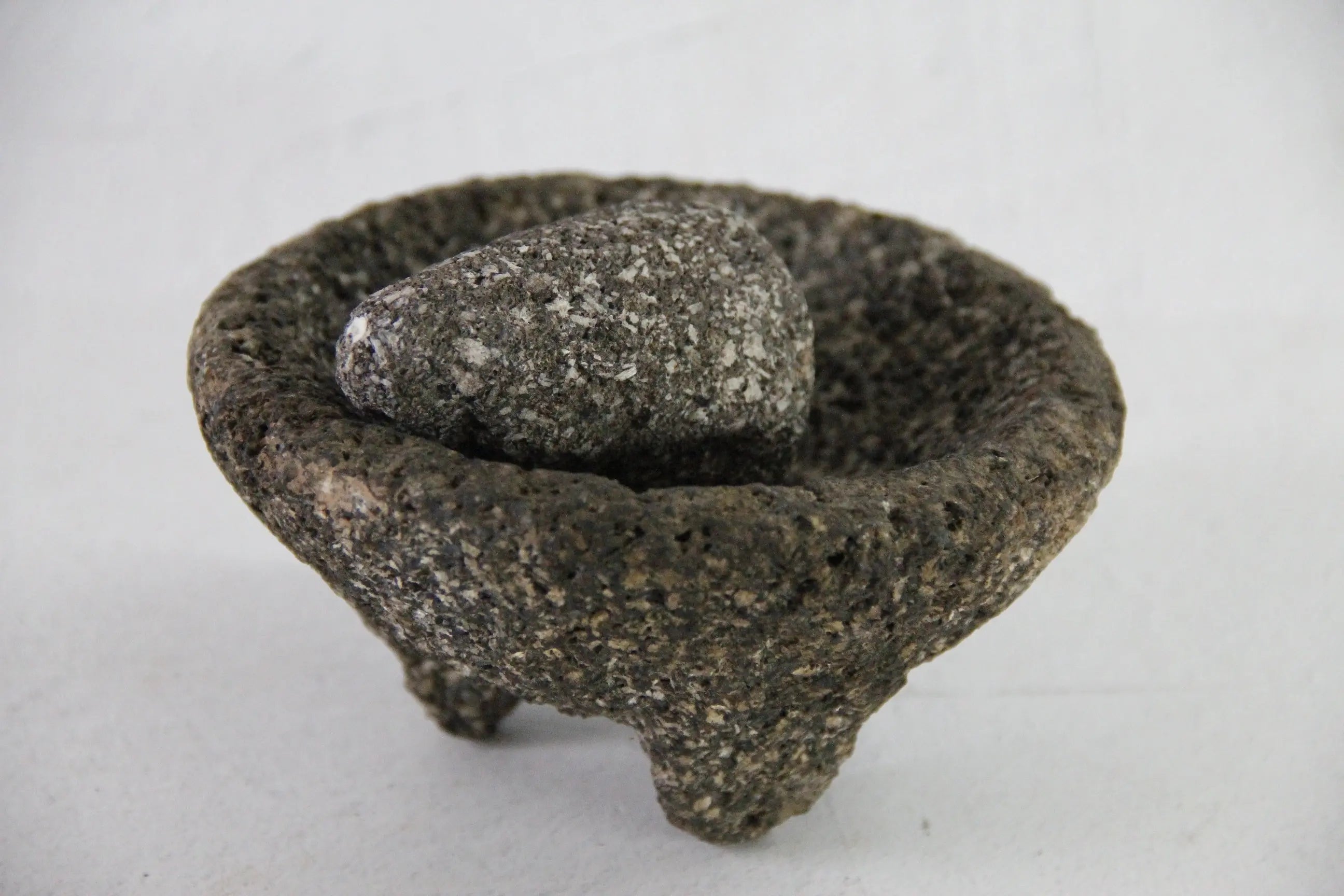 Vintage Molcajete Small 5.5"| Authentic Basalt Mortar and Pestle  Debra Hall Lifestyle