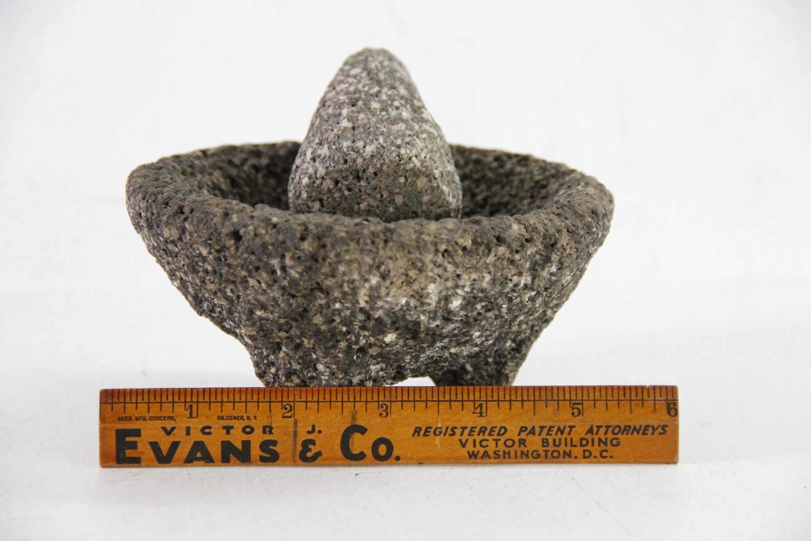 Vintage Molcajete Small 5.5"| Authentic Basalt Mortar and Pestle  Debra Hall Lifestyle