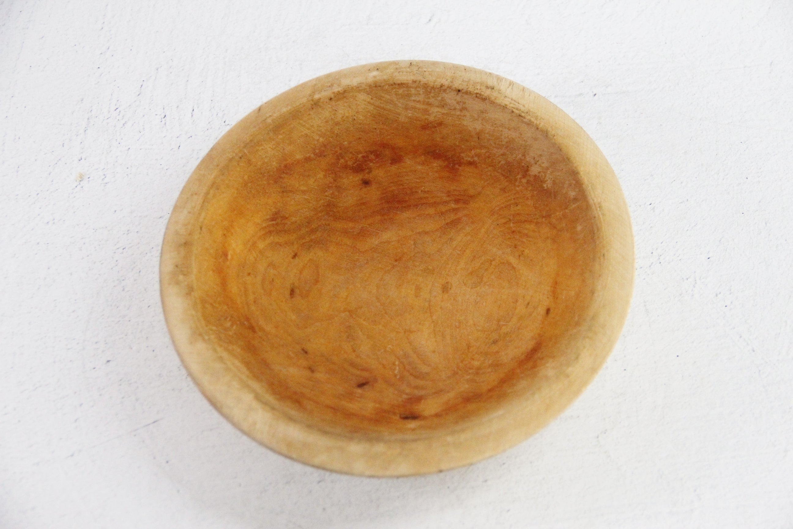 Vintage Munising Wood Bowl | Small Rustic Dough Bowl