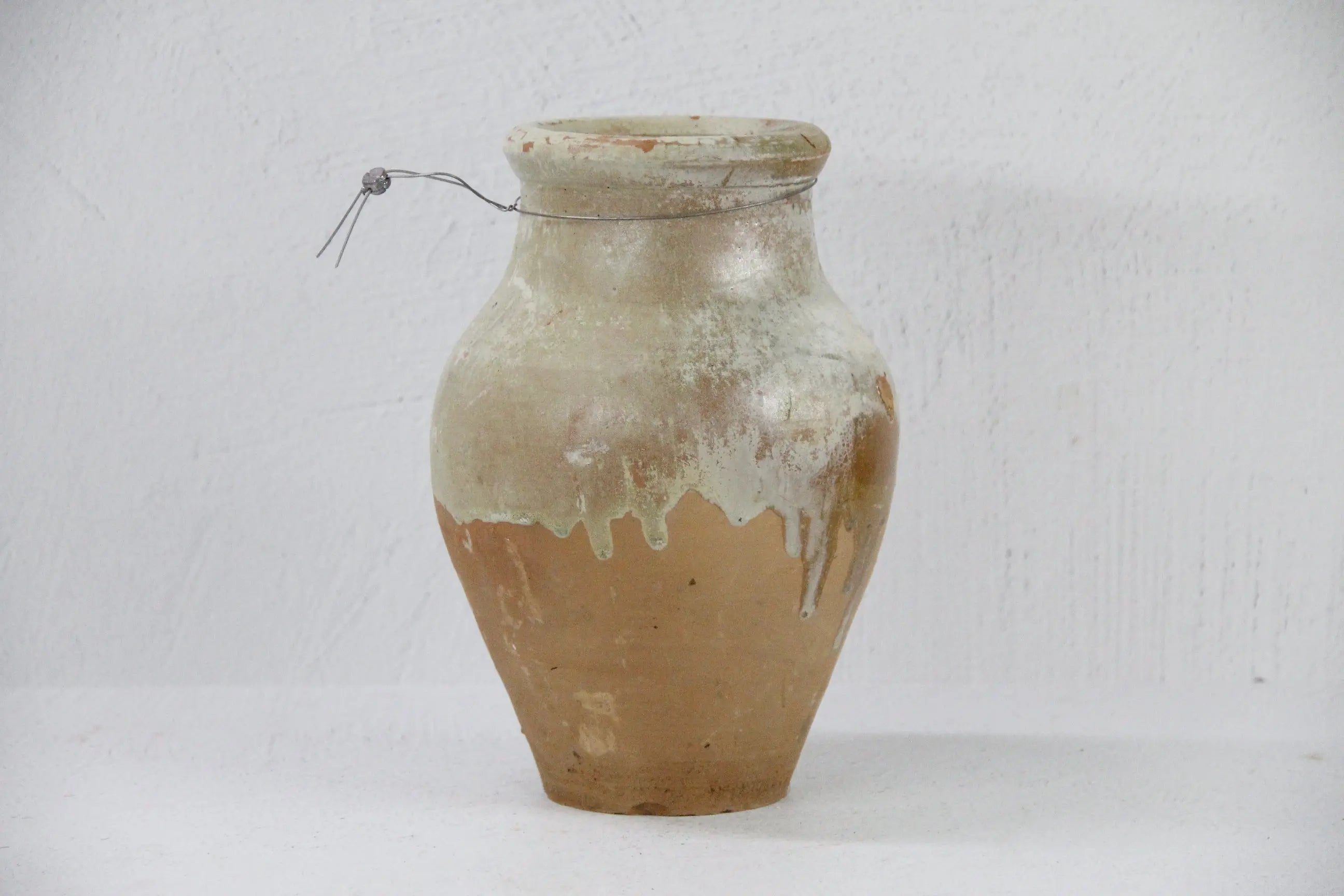 Vintage Olive Jar | Found Vessel European Storage 10.5"  Debra Hall Lifestyle