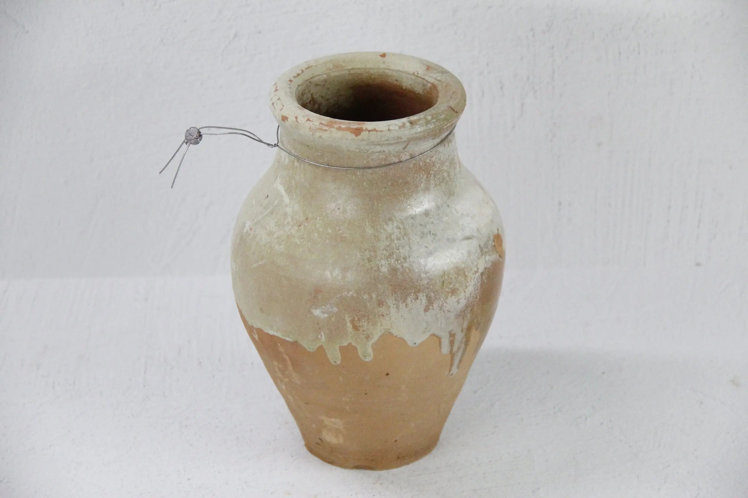 Vintage Olive Jar | Found Vessel European Storage 10.5"  Debra Hall Lifestyle