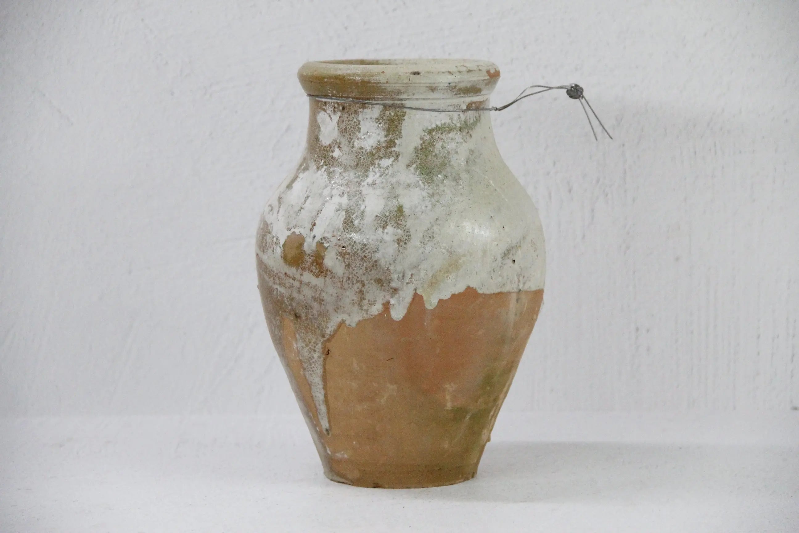 Vintage Olive Jar | Found Vessel European Storage 10.5"  Debra Hall Lifestyle