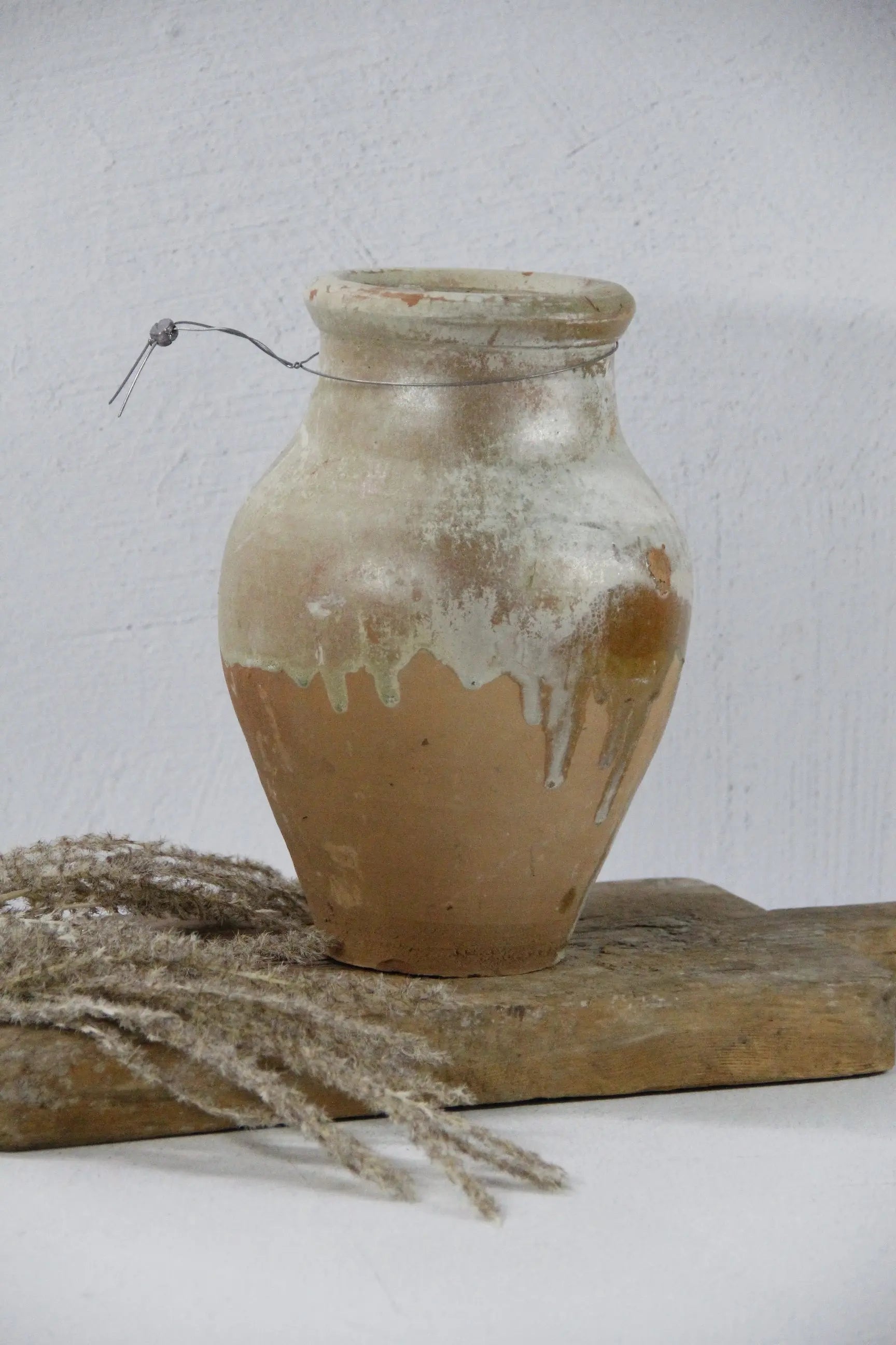 Vintage Olive Jar | Found Vessel European Storage 10.5"  Debra Hall Lifestyle