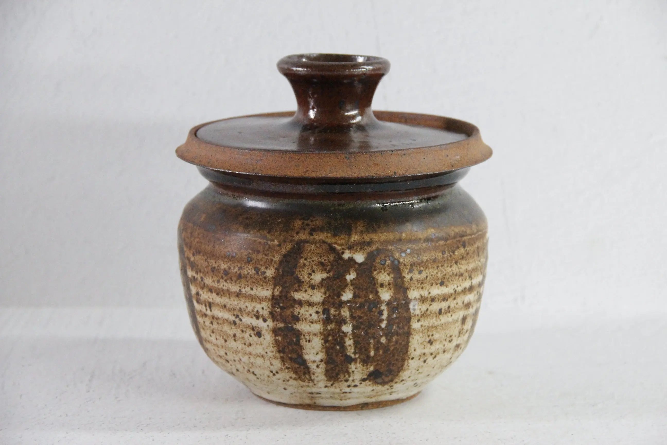 Vintage Pottery Jar | Handmade Studio Art Storage Vessel  Debra Hall Lifestyle