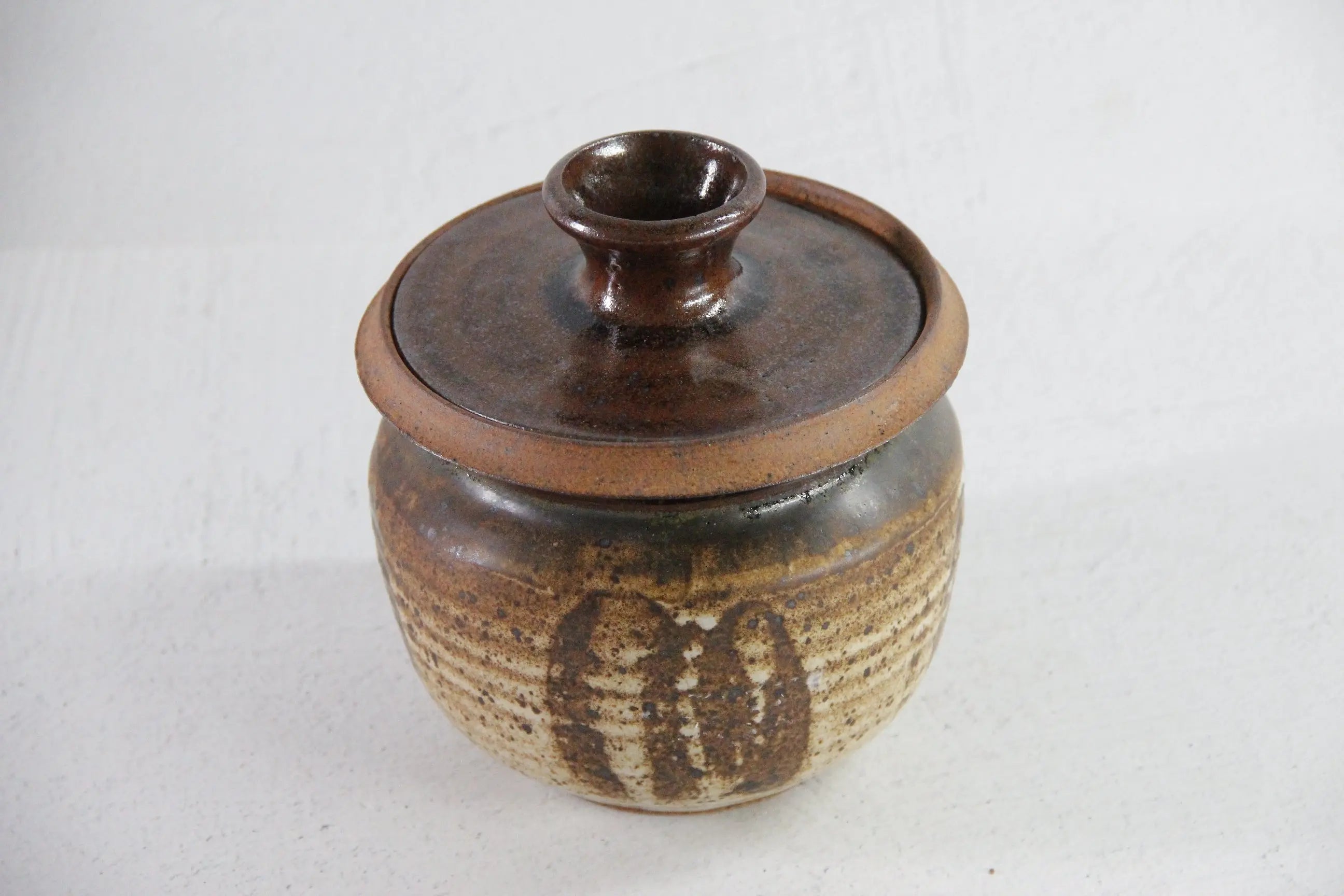 Vintage Pottery Jar | Handmade Studio Art Storage Vessel  Debra Hall Lifestyle