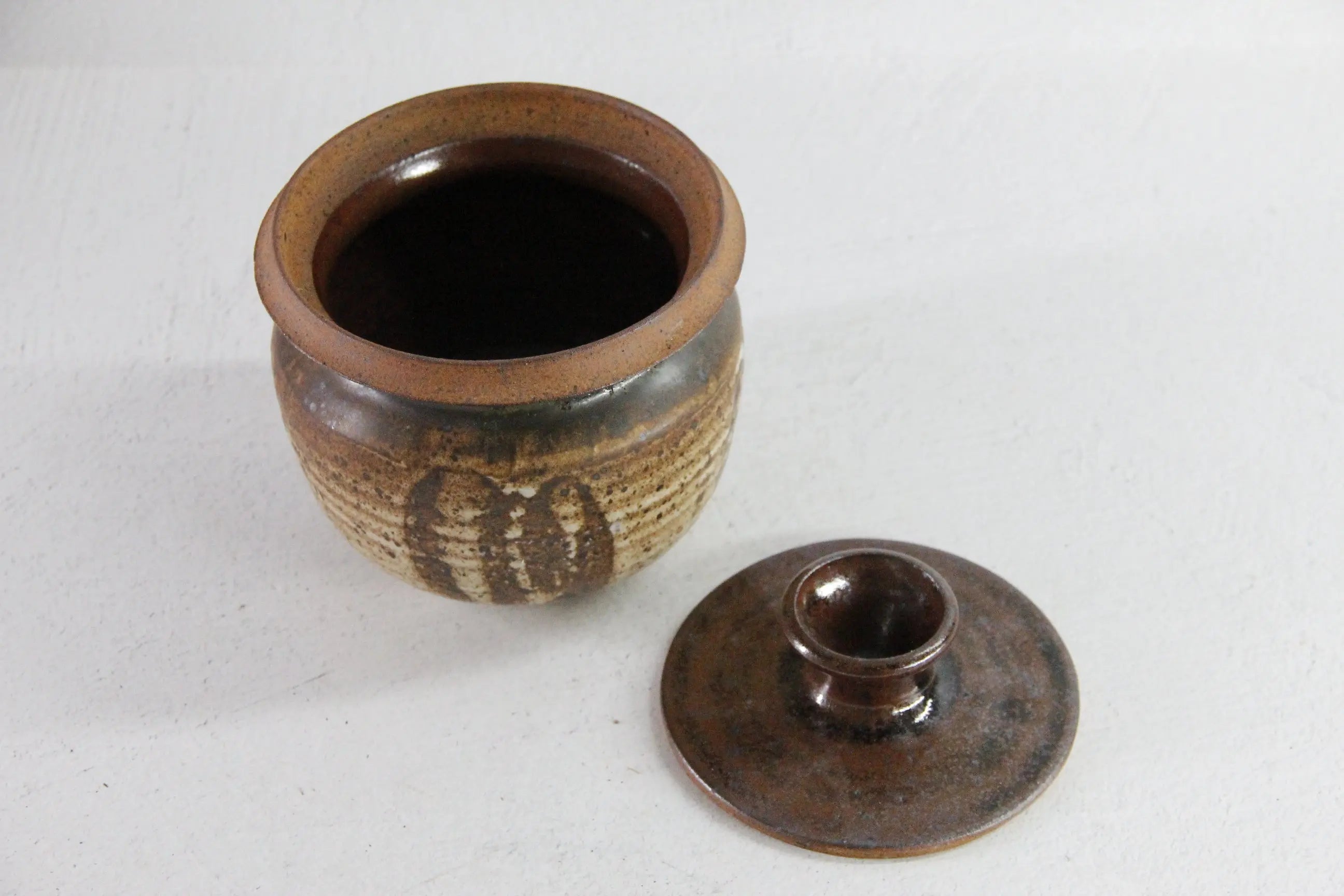 Vintage Pottery Jar | Handmade Studio Art Storage Vessel  Debra Hall Lifestyle