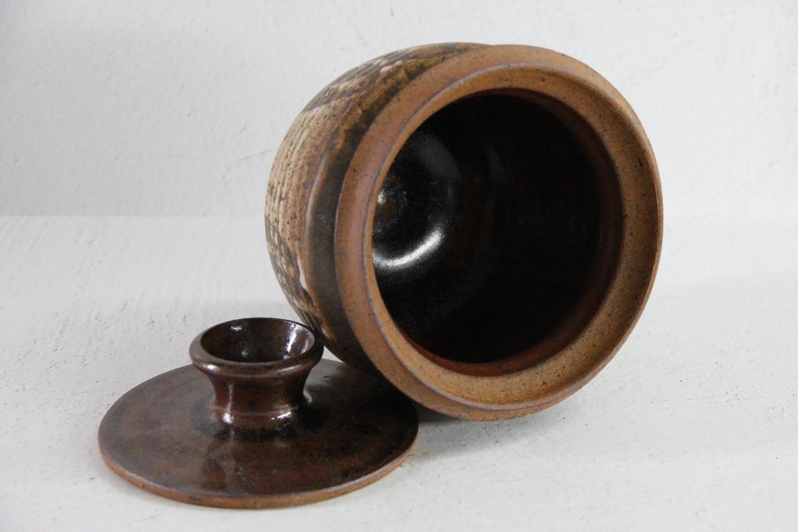 Vintage Pottery Jar | Handmade Studio Art Storage Vessel  Debra Hall Lifestyle